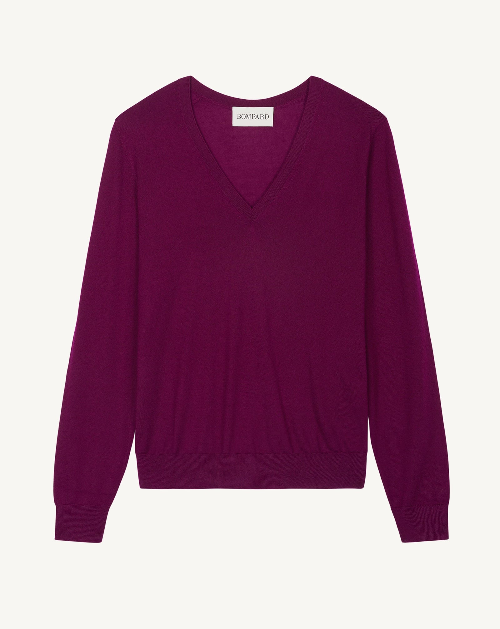 Pull col V ultrafin-OXALIS-100% cachemire
