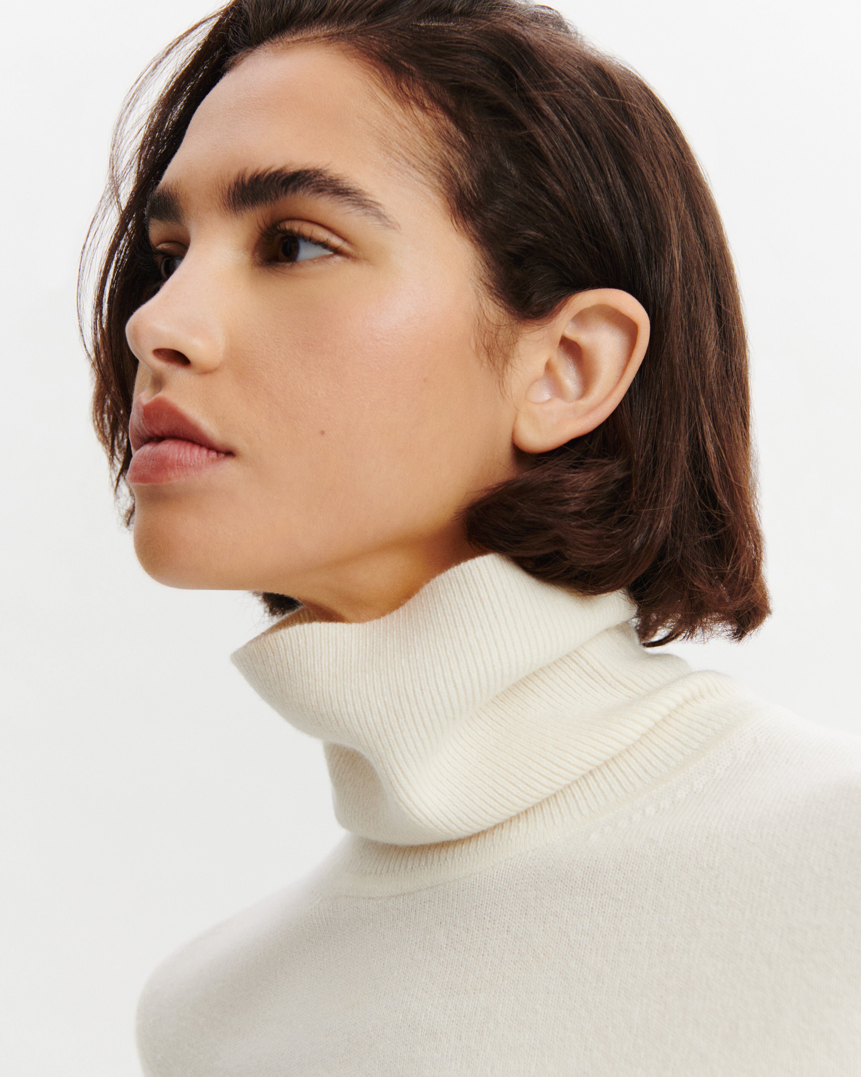 Pull col roulé Origines-NATUREL-100% cachemire