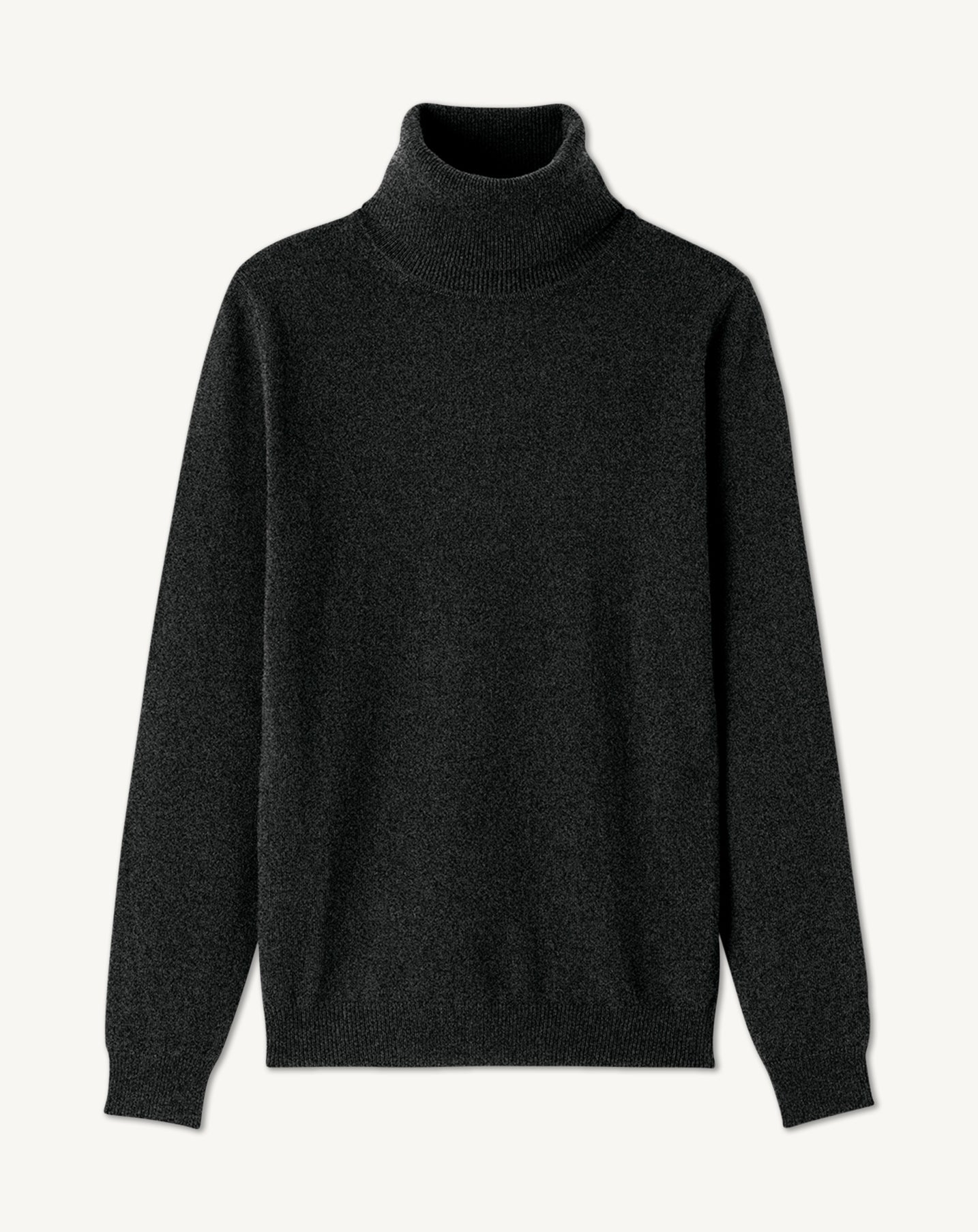 Pull col roulé classique-KHOL-100% CACHEMIRE