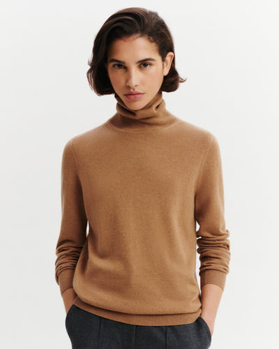 Pull col roulé Origines-KRAFT-100% cachemire
