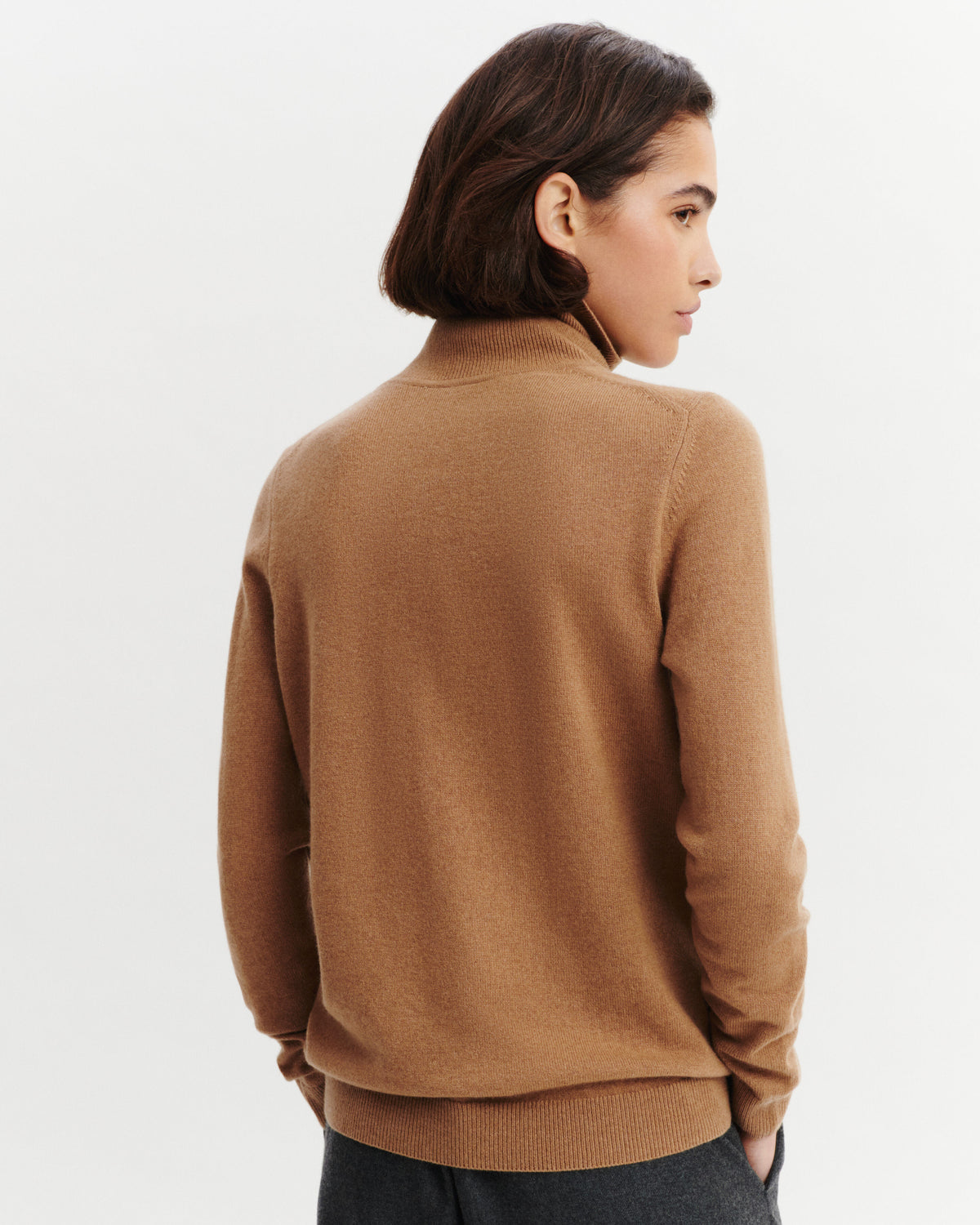 Pull col roulé Origines-KRAFT-100% cachemire