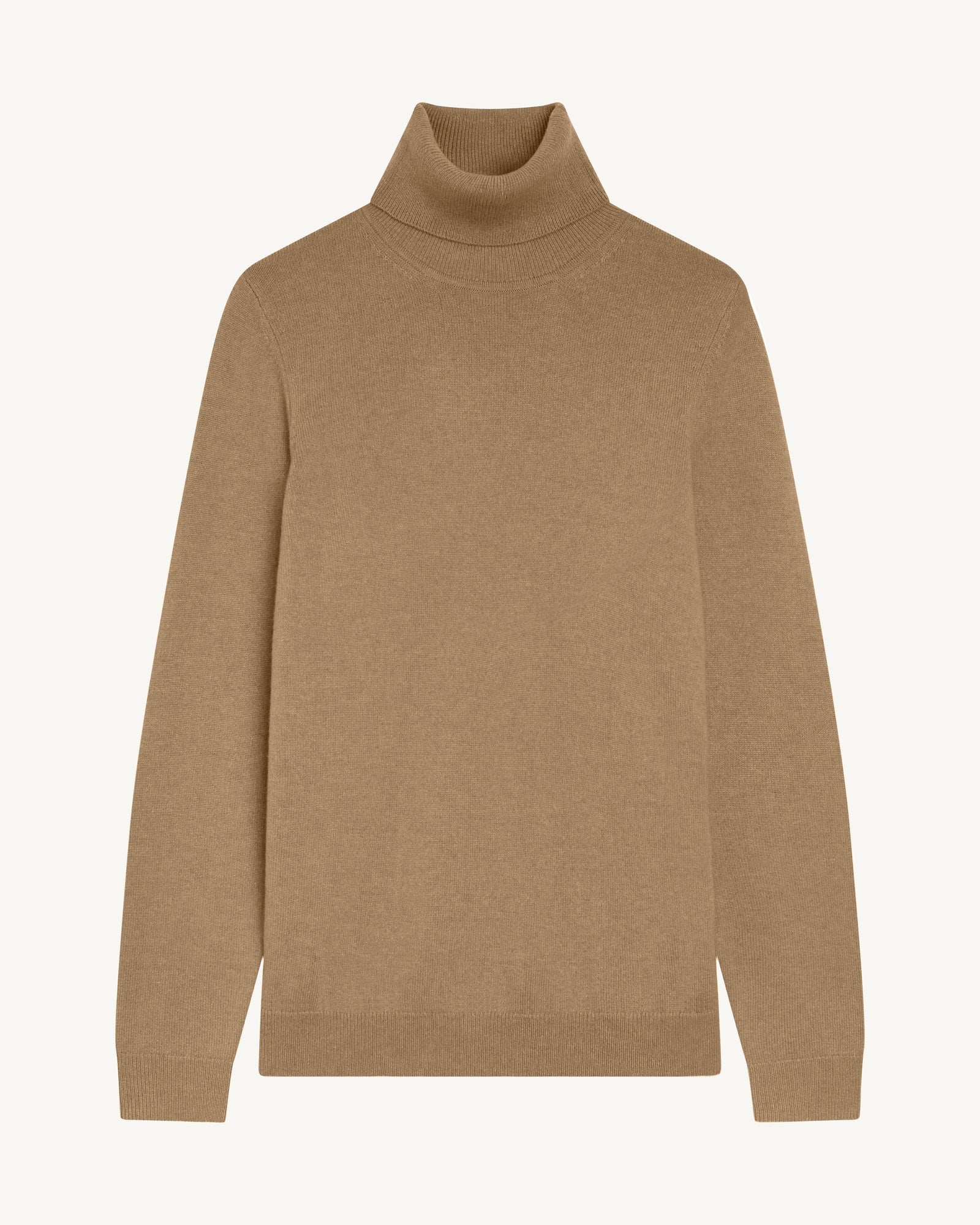 Pull col roulé classique-KRAFT-100% cachemire