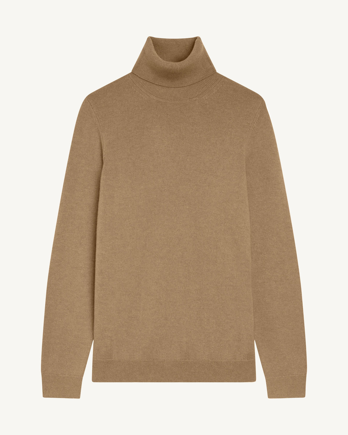 Pull col roulé classique-KRAFT-100% cachemire