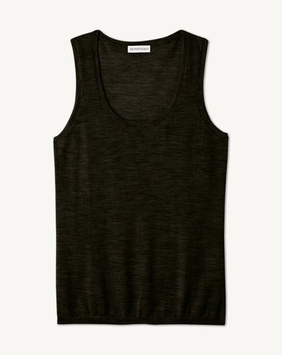 Débardeur ultrafin-NOIR-100% cachemire