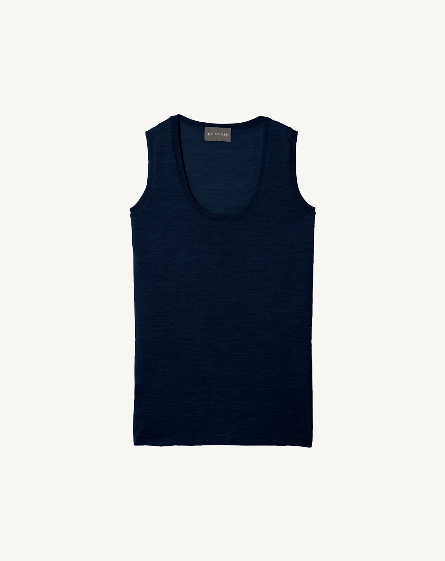 Débardeur ultrafin-MARINE-100% cachemire