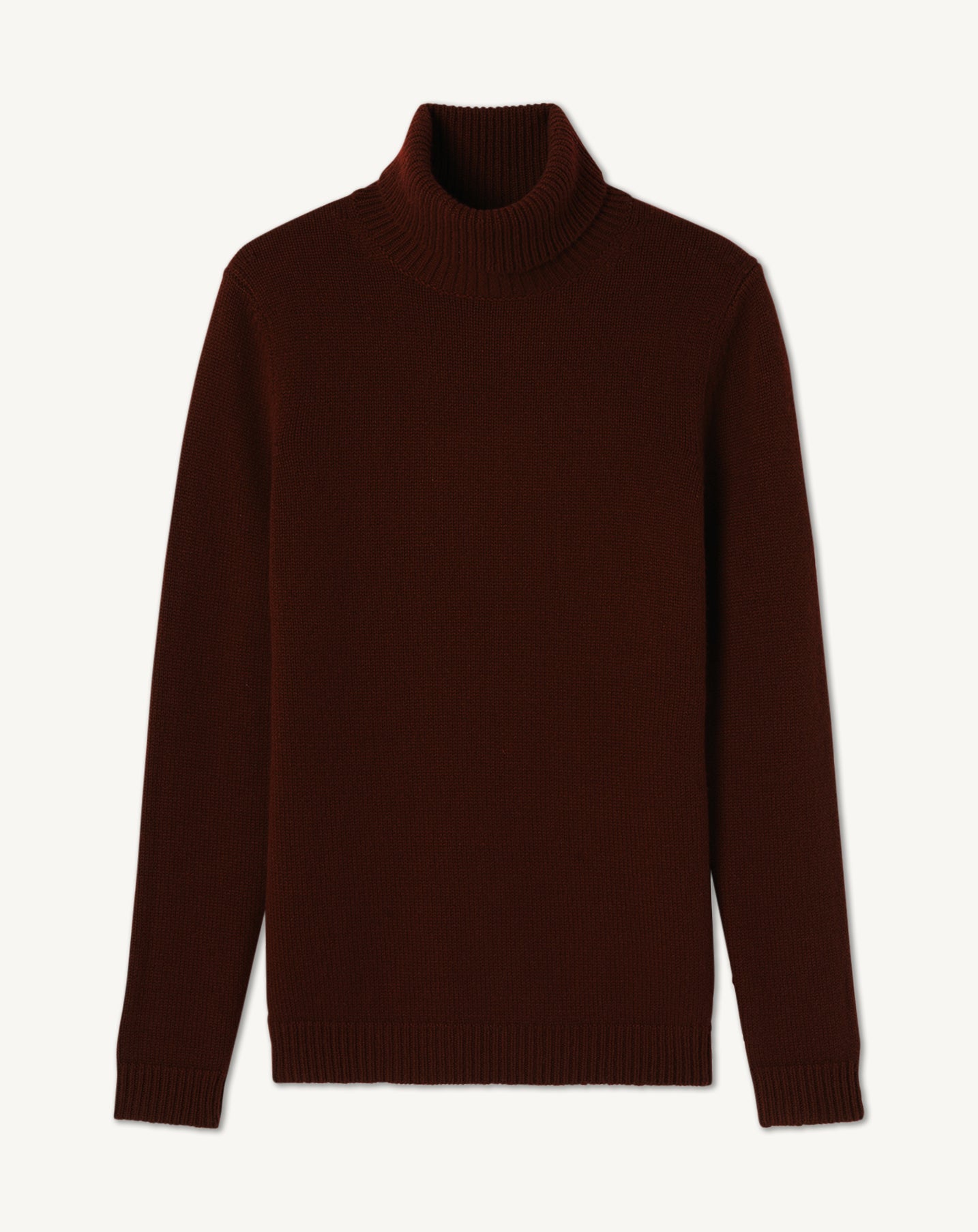 Pull col roulé-CHOCOLAT-100% cachemire