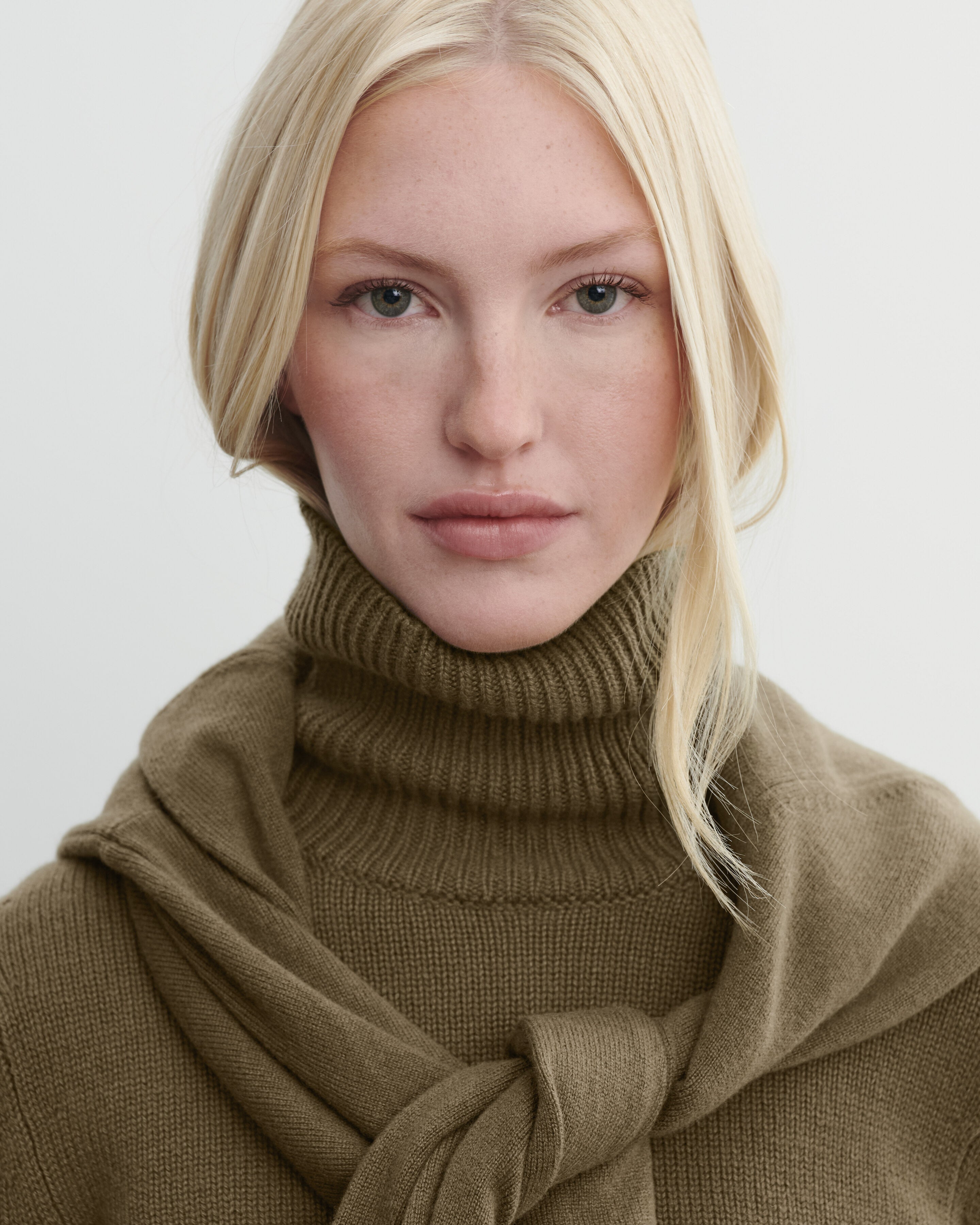 Pull col roulé-BRONZE-100% cachemire