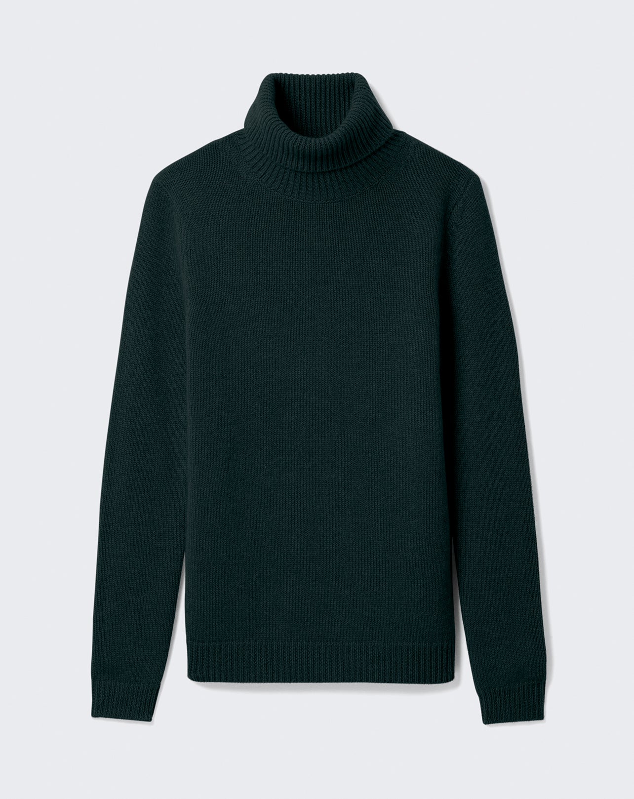 Pull col roulé-VERT ZURICH-100% CACHEMIRE