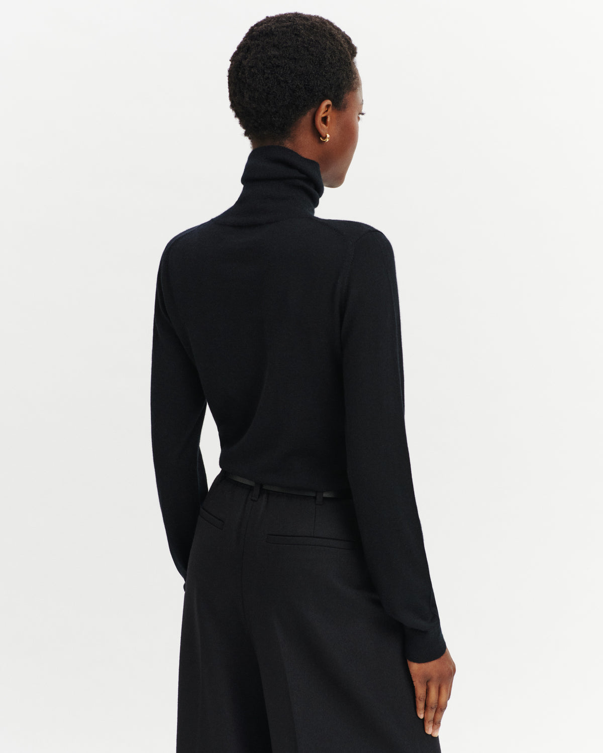 Pull col roulé Flore-NOIR-100% cachemire