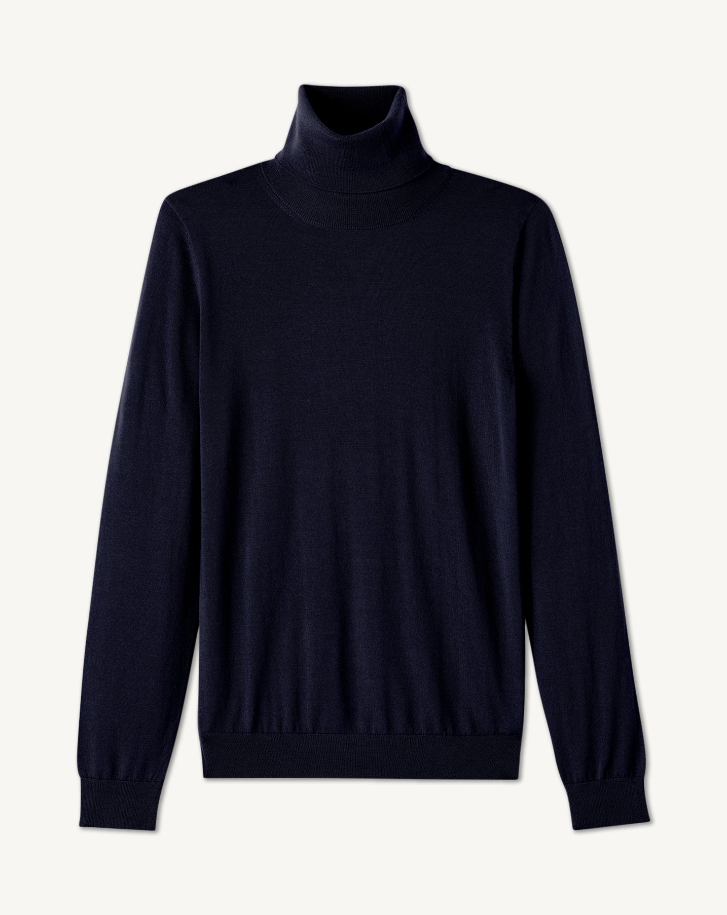 Pull col roulé ultrafin-MARINE-100% cachemire