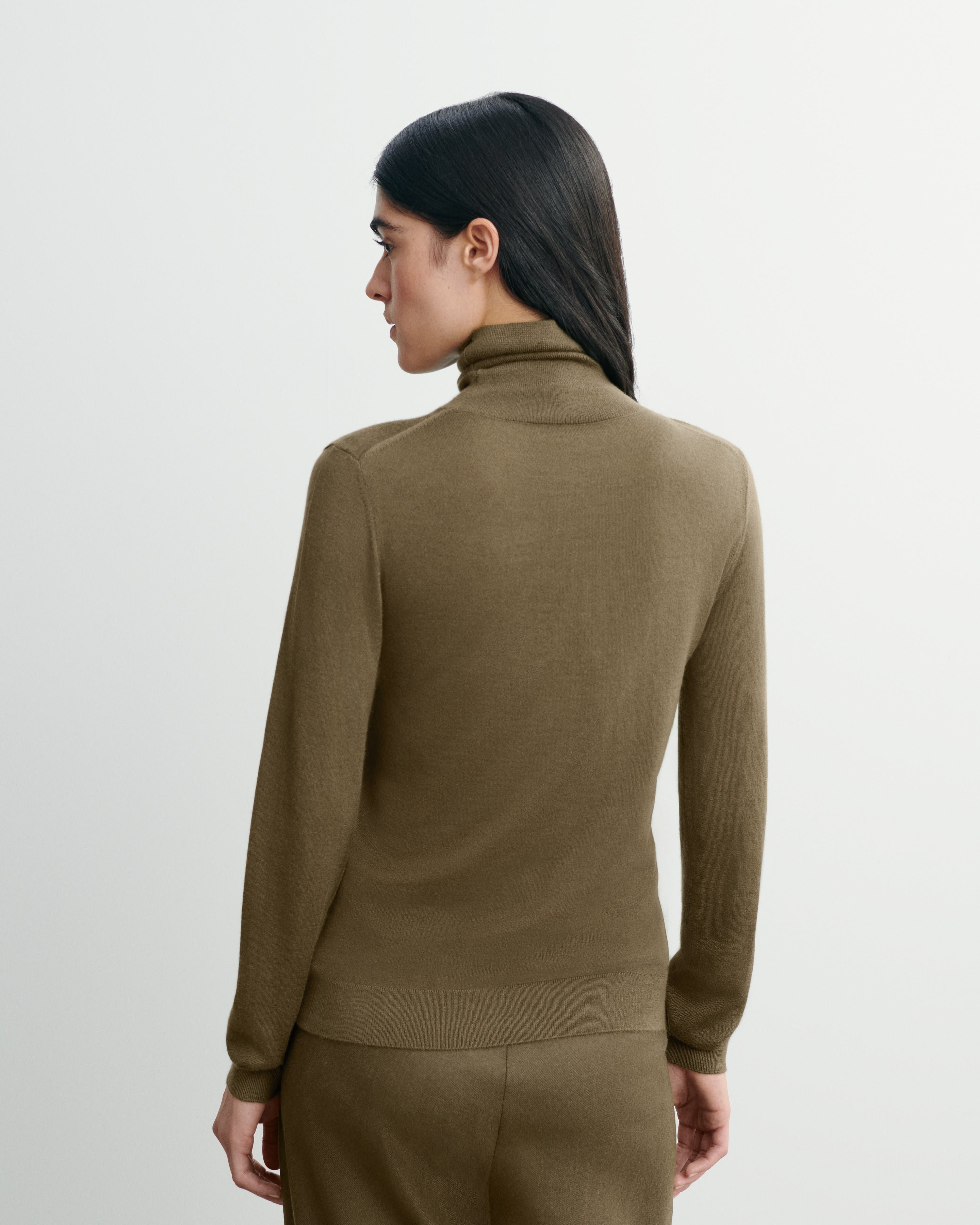 Pull col roulé ultrafin-BRONZE-100% cachemire