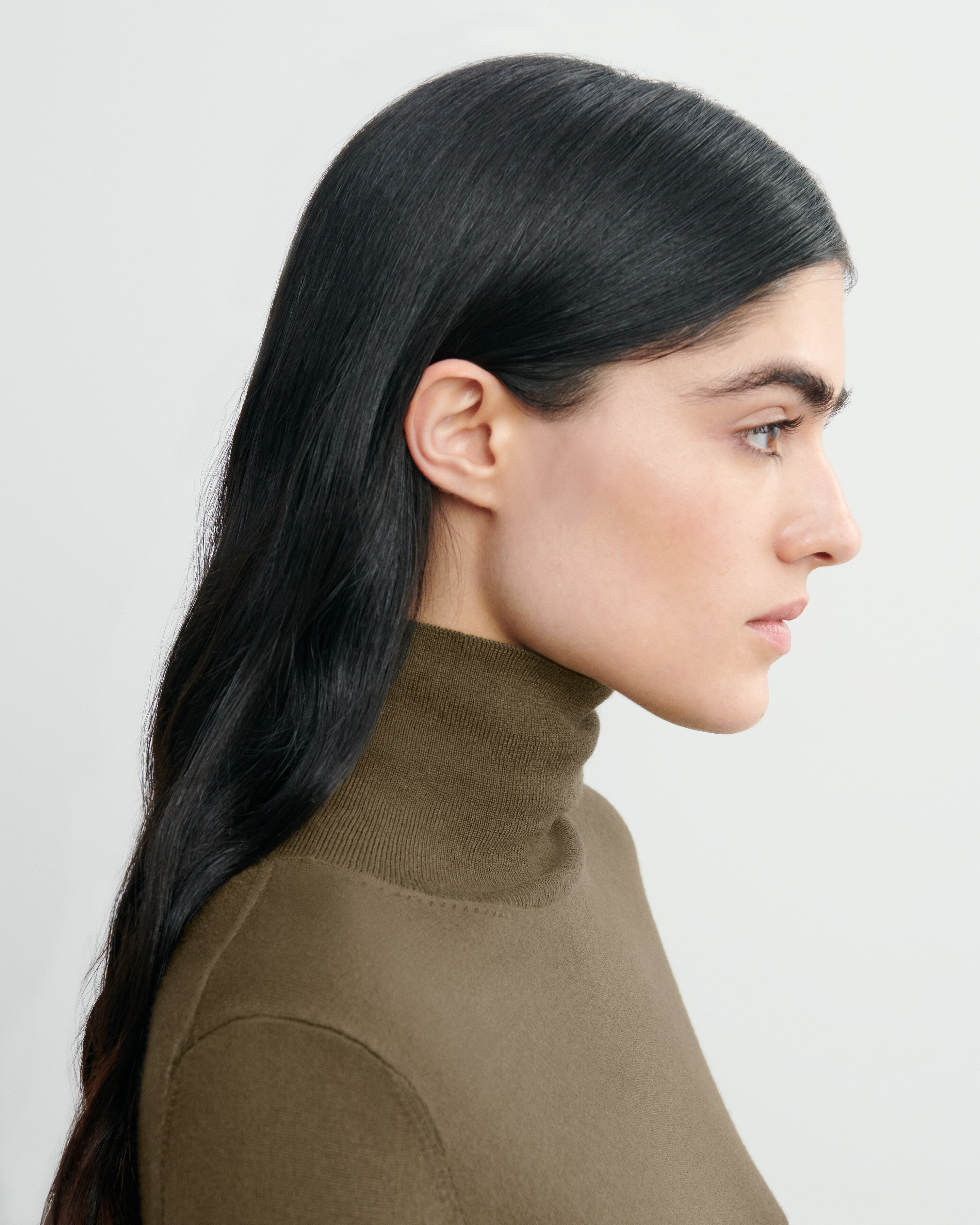 Pull col roulé ultrafin-BRONZE-100% cachemire