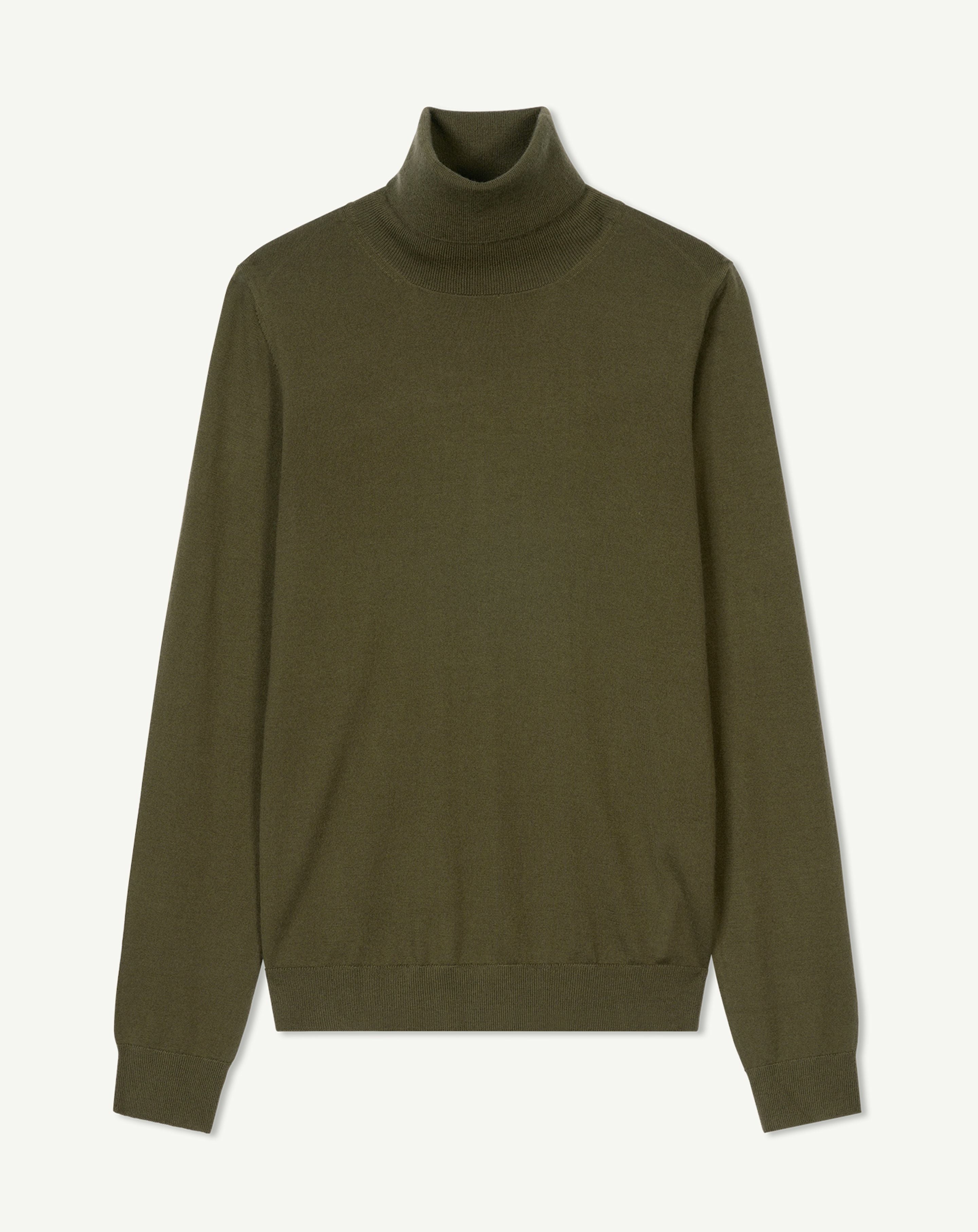 Pull col roulé ultrafin-BRONZE-100% cachemire