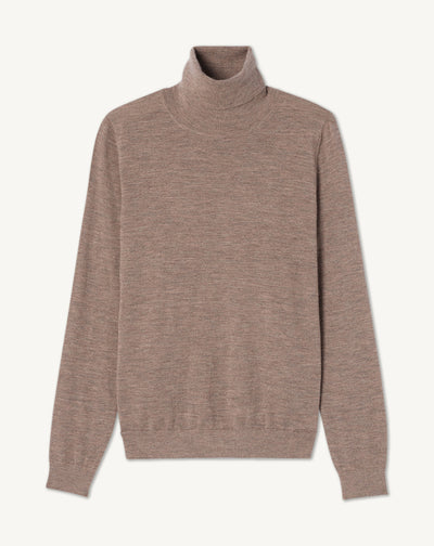Pull col roulé ultrafin-MILLET-100% cachemire