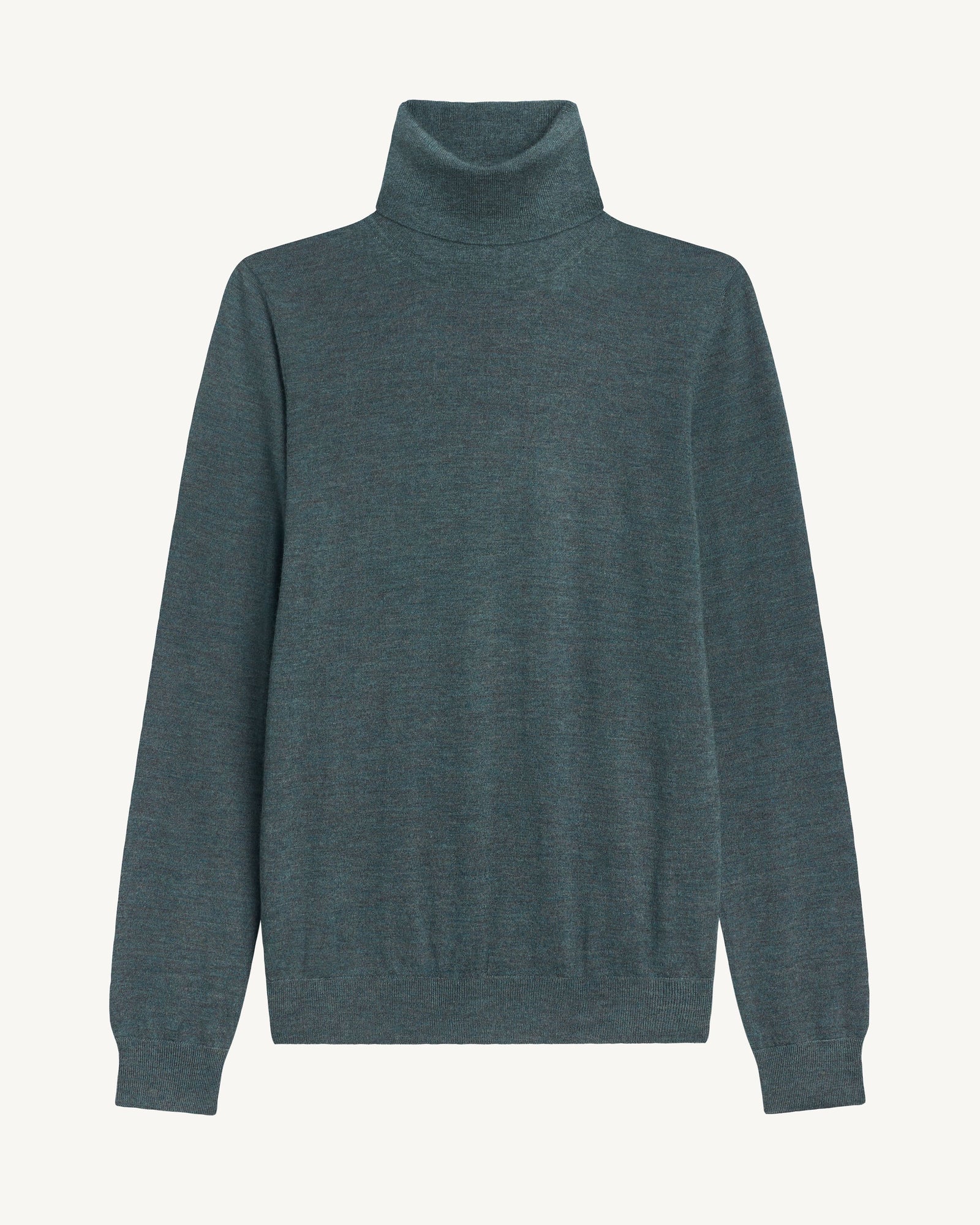 Pull col roulé ultrafin-BLEU GRANIT-100% cachemire