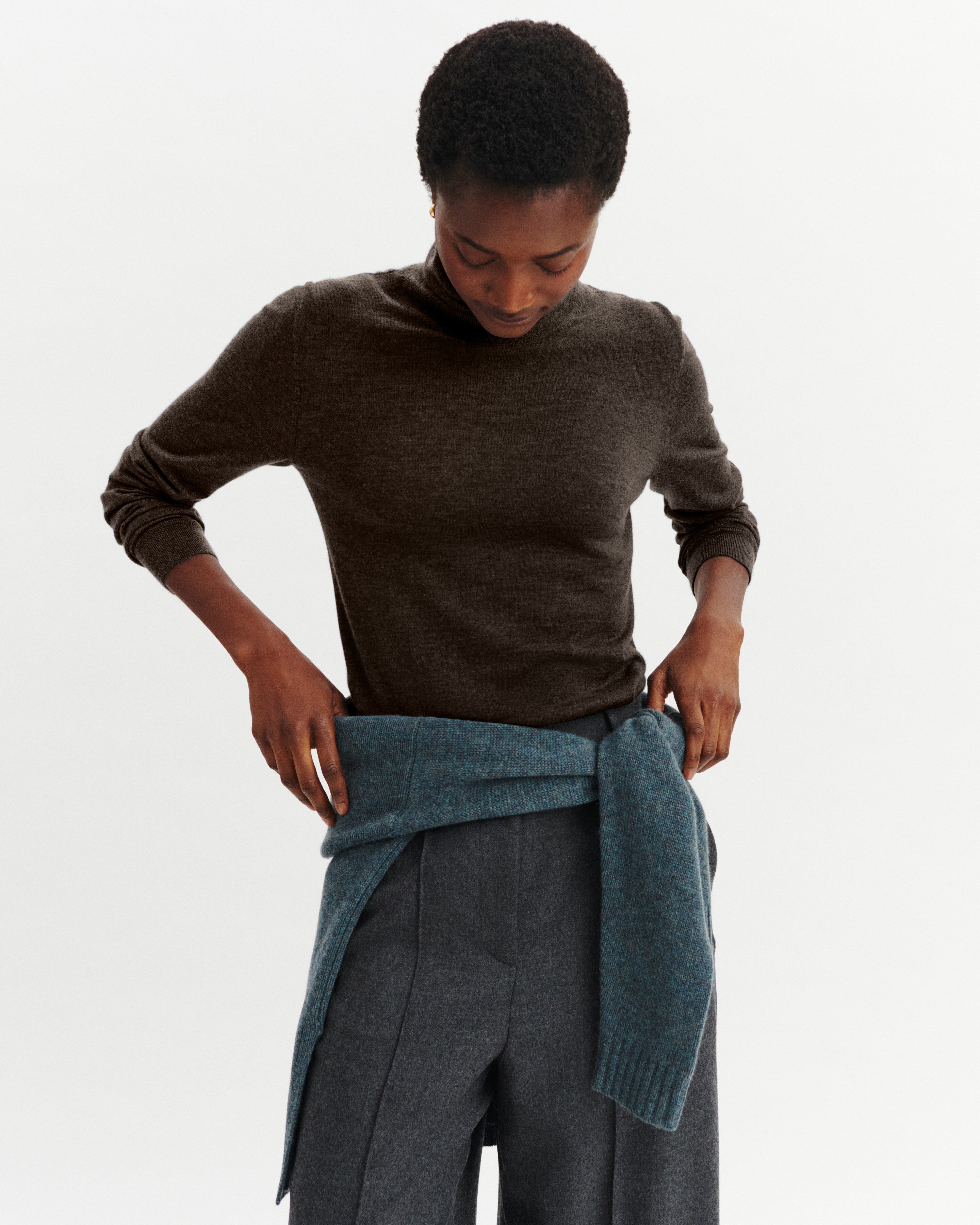 Pull col roulé Flore-RISTRETTO-100% cachemire