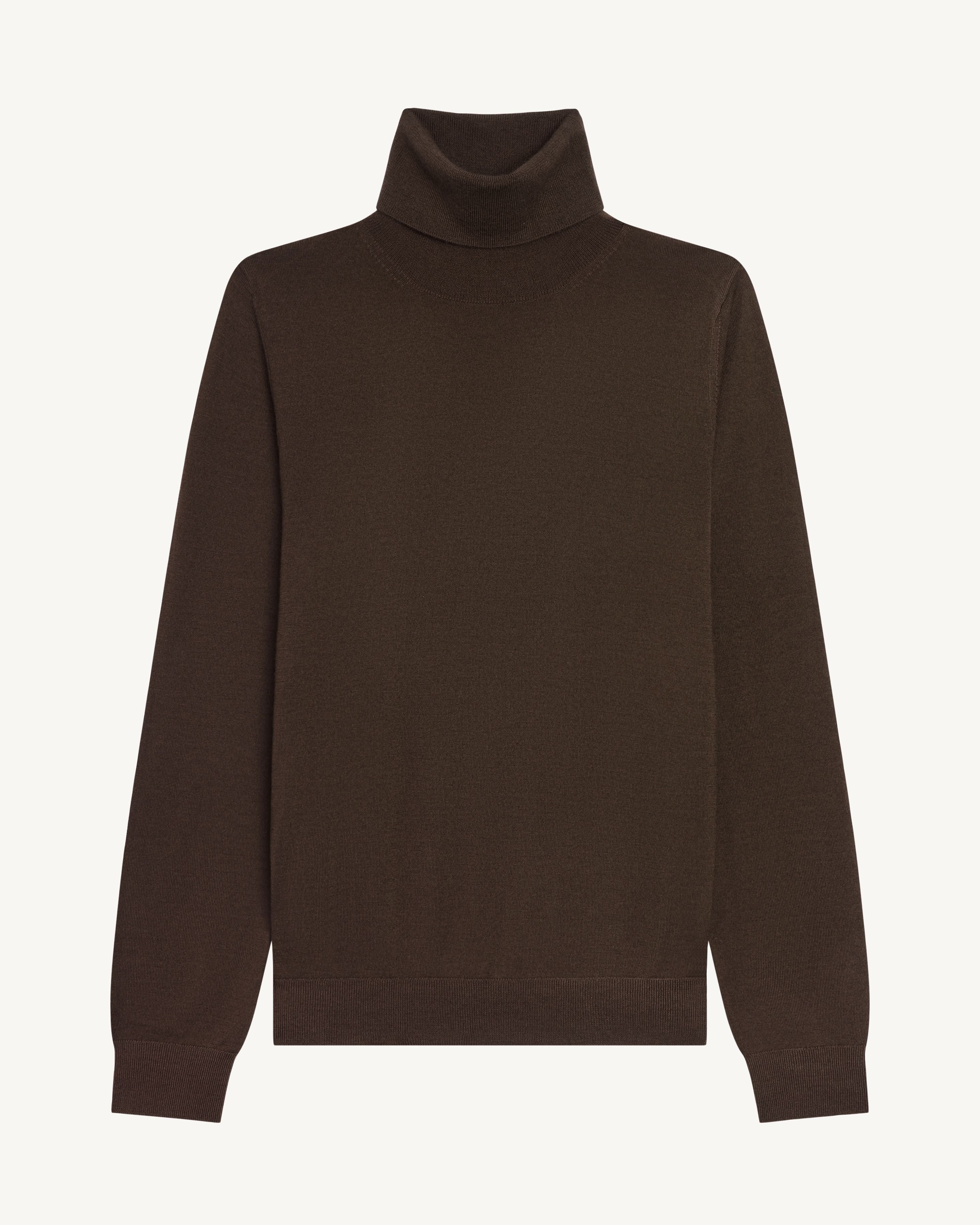 Pull col roulé ultrafin-RISTRETTO-100% cachemire