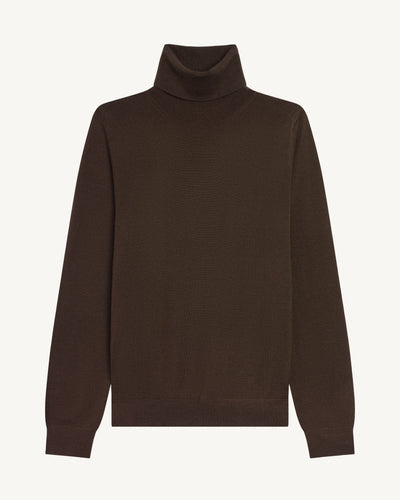 Pull col roulé ultrafin-RISTRETTO-100% cachemire