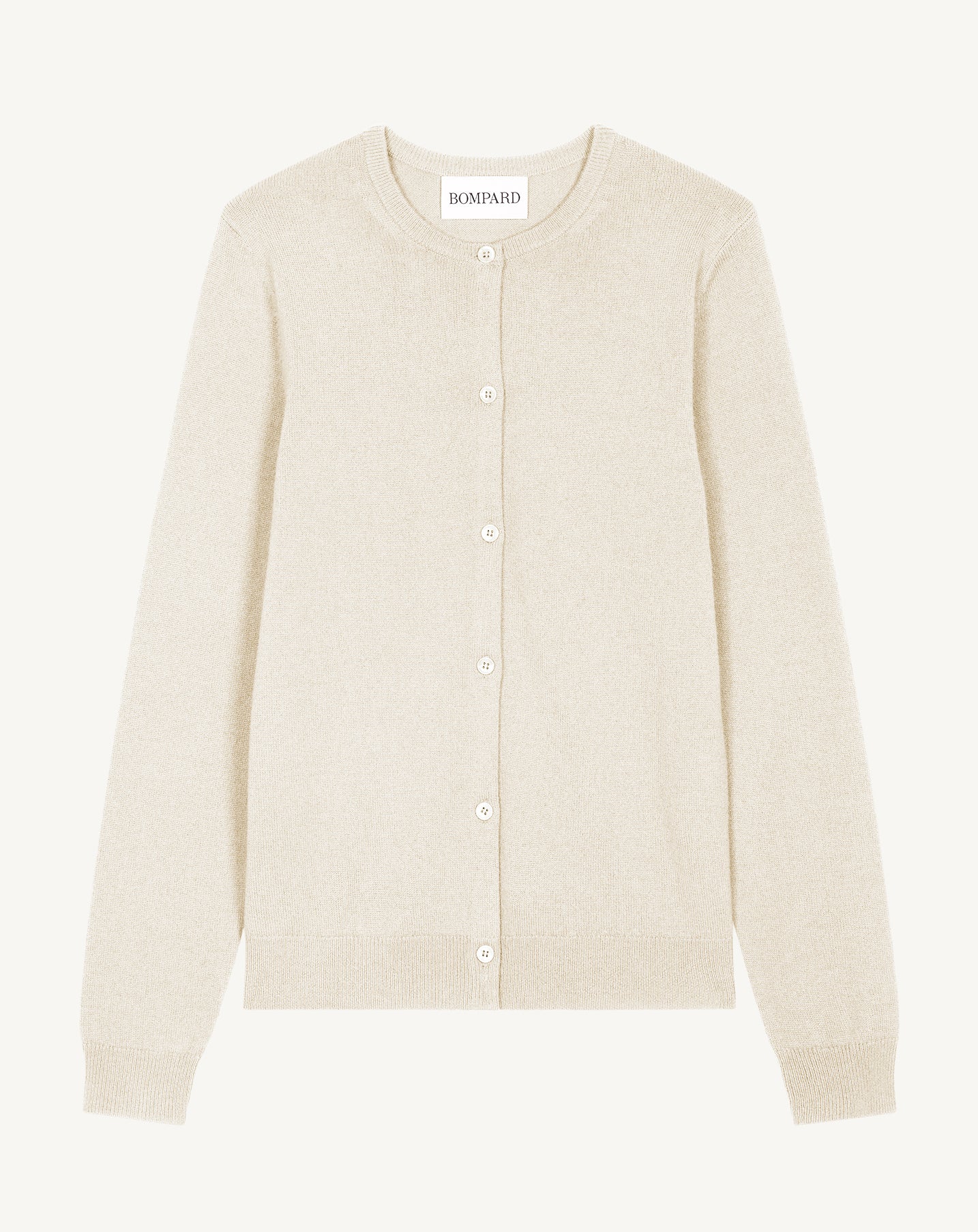 Cardigan classique-NATUREL-100% cachemire