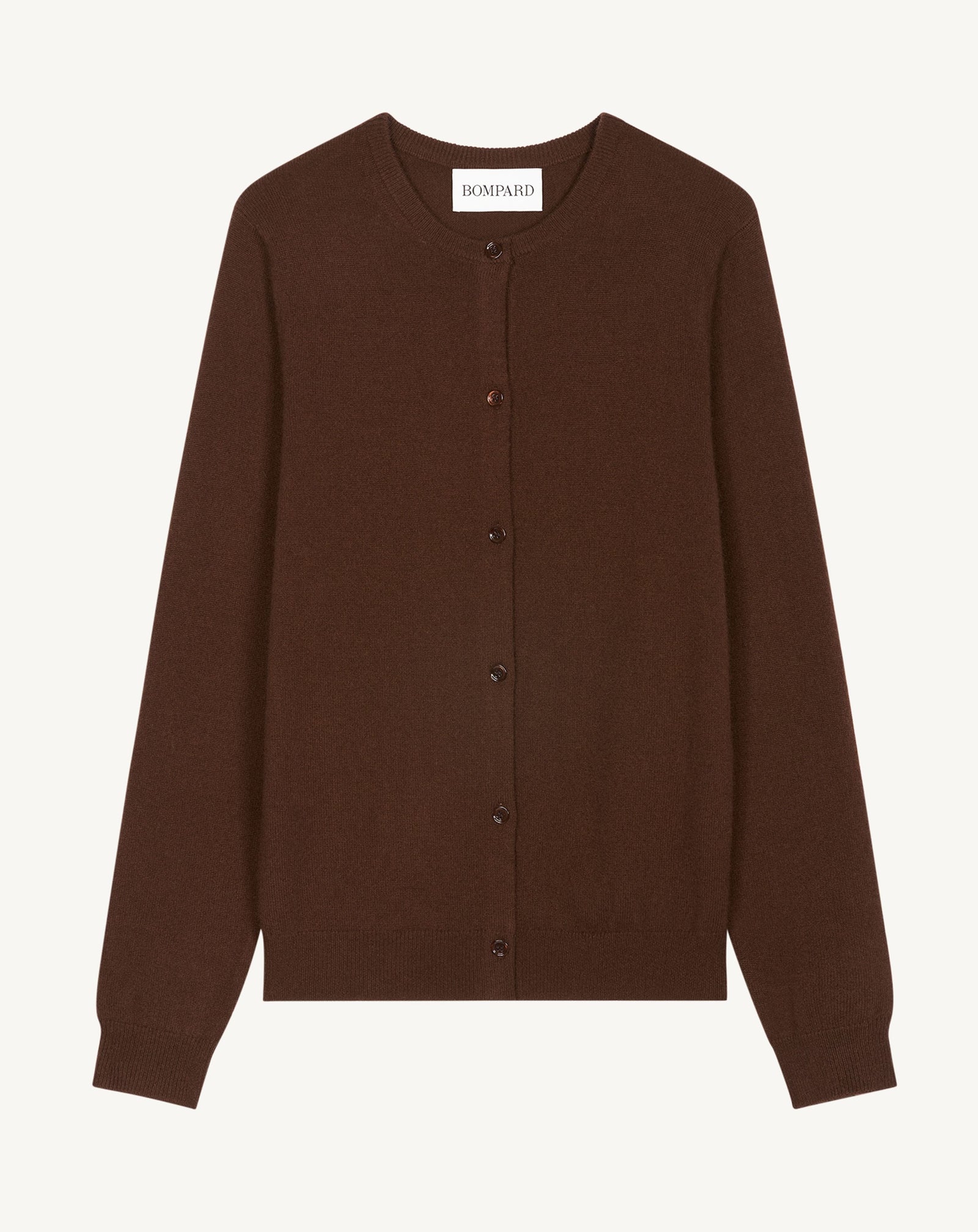 Cardigan classique-CAFE-100% cachemire