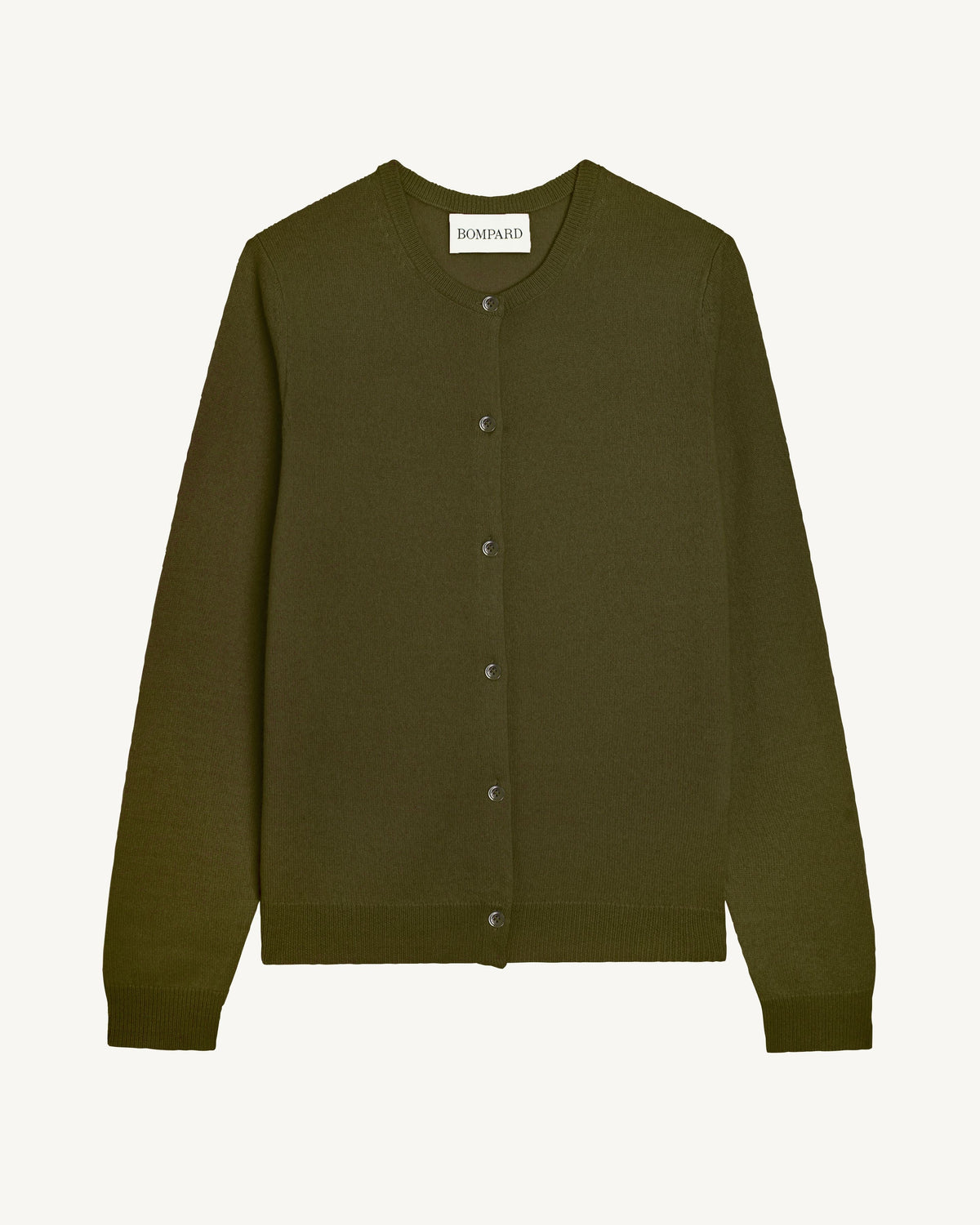 Cardigan classique-OLIVE-100% cachemire