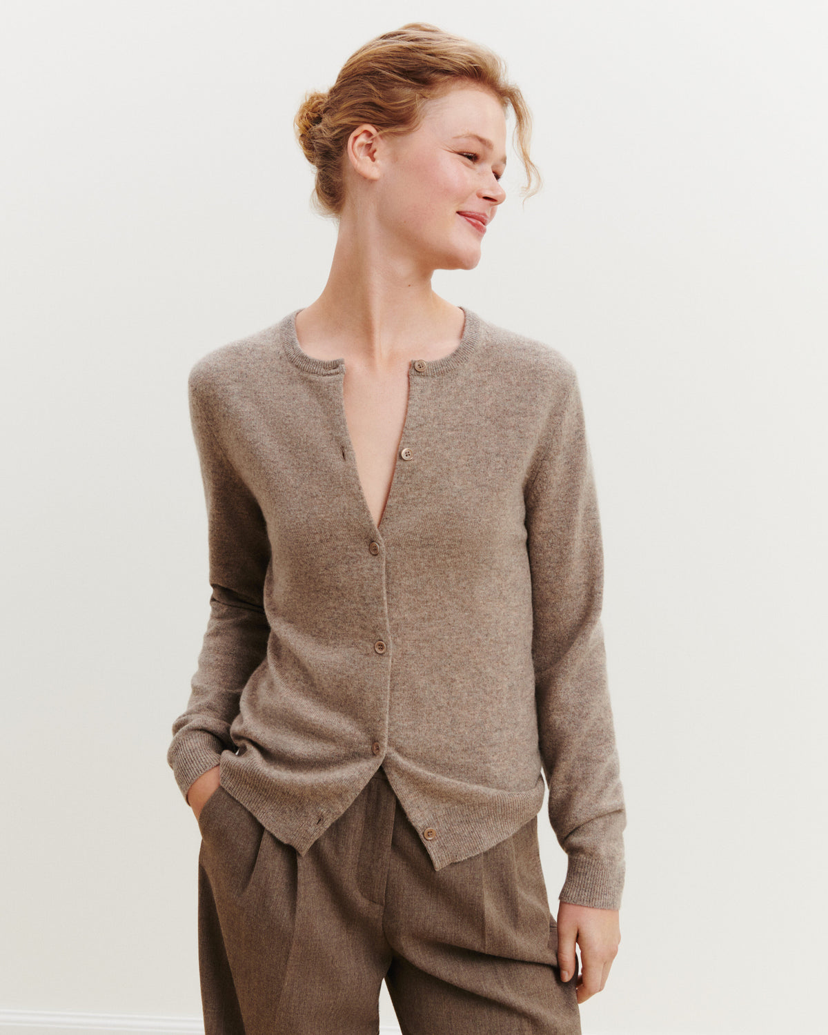 Cardigan classique-MILLET-100% cachemire