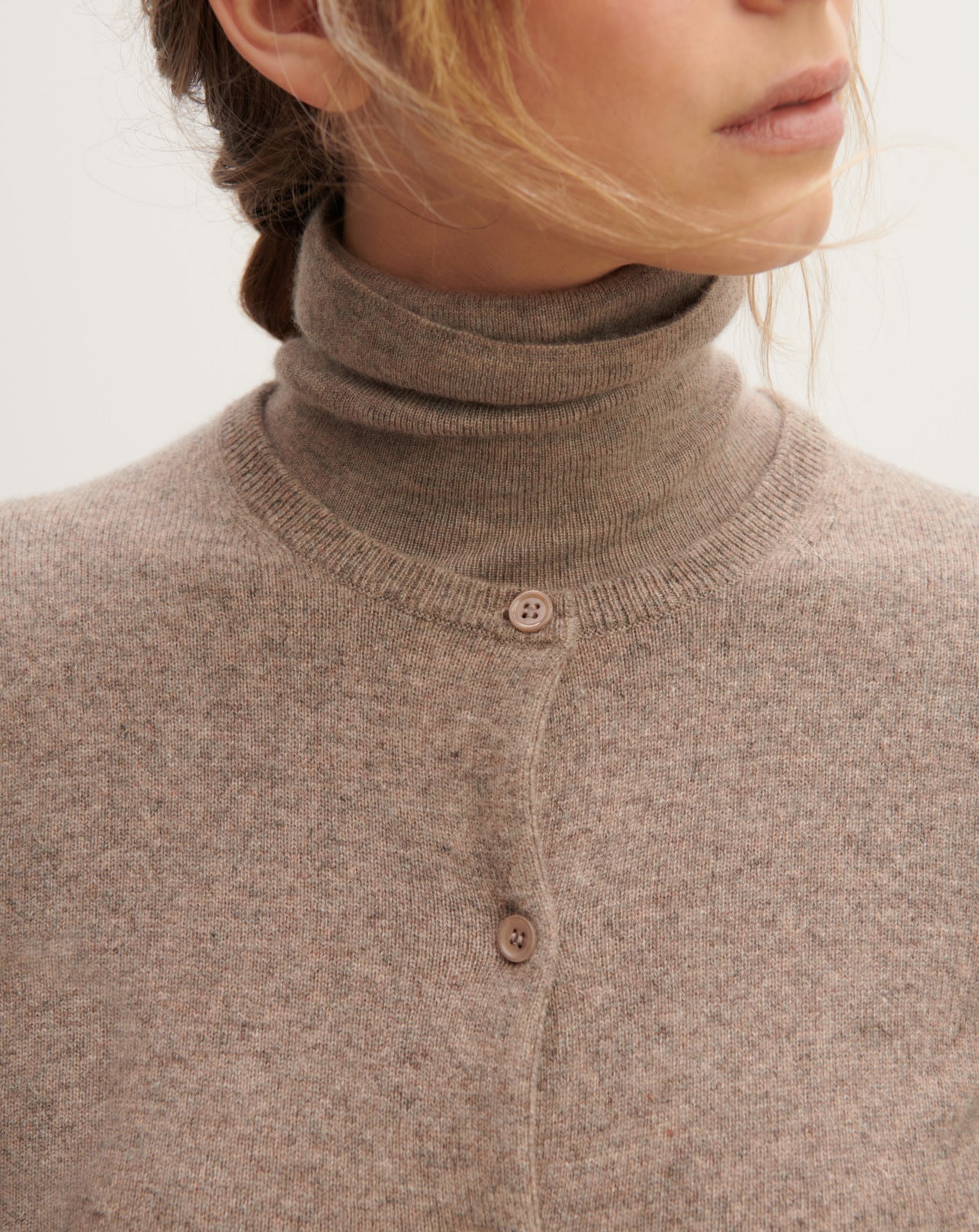 Eric Bompard/エリック・ボンパール カシミヤのセーター&カーディガン Classic cardigan in Cachemire Women millet | Eric Bompard