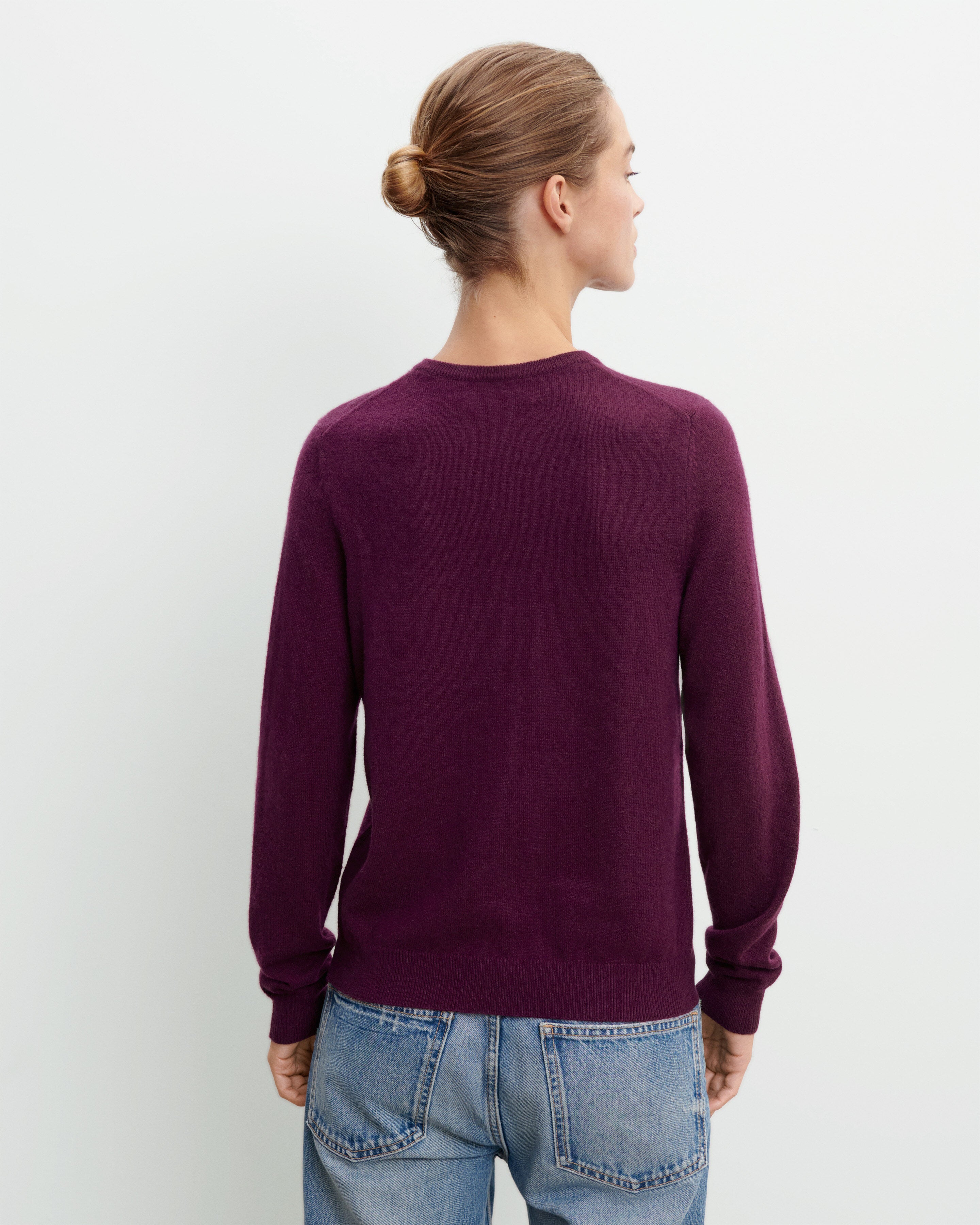 Cardigan classique-PRUNE DAMAS-100% cachemire