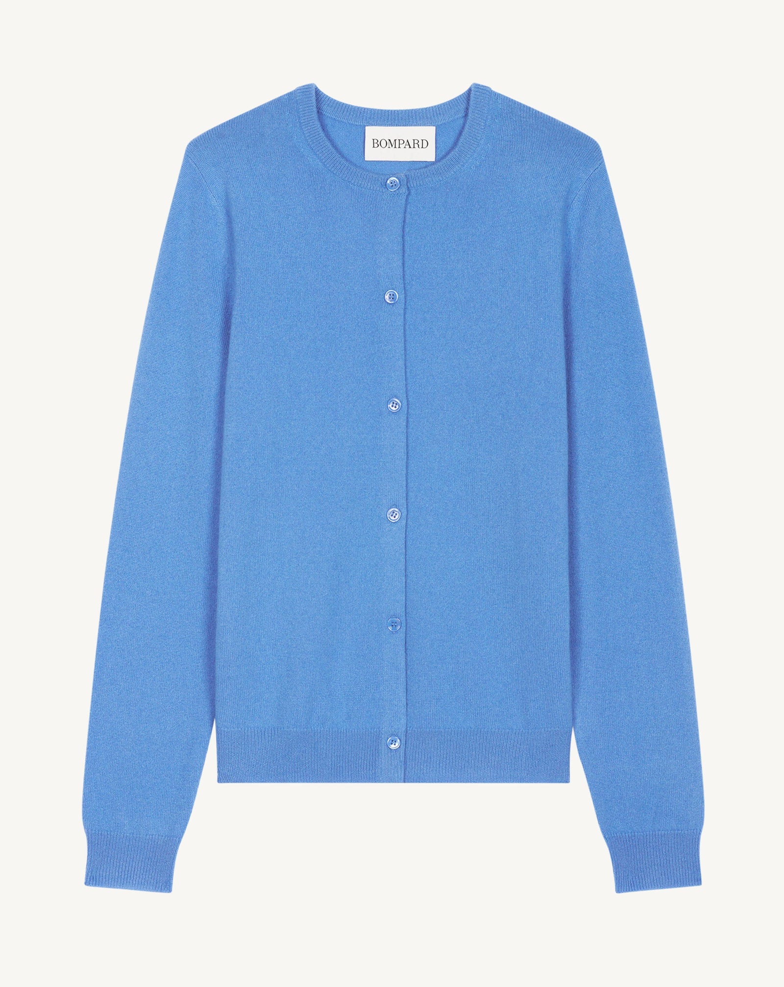 Cardigan classique-BLEU ALTHEA-100% cachemire