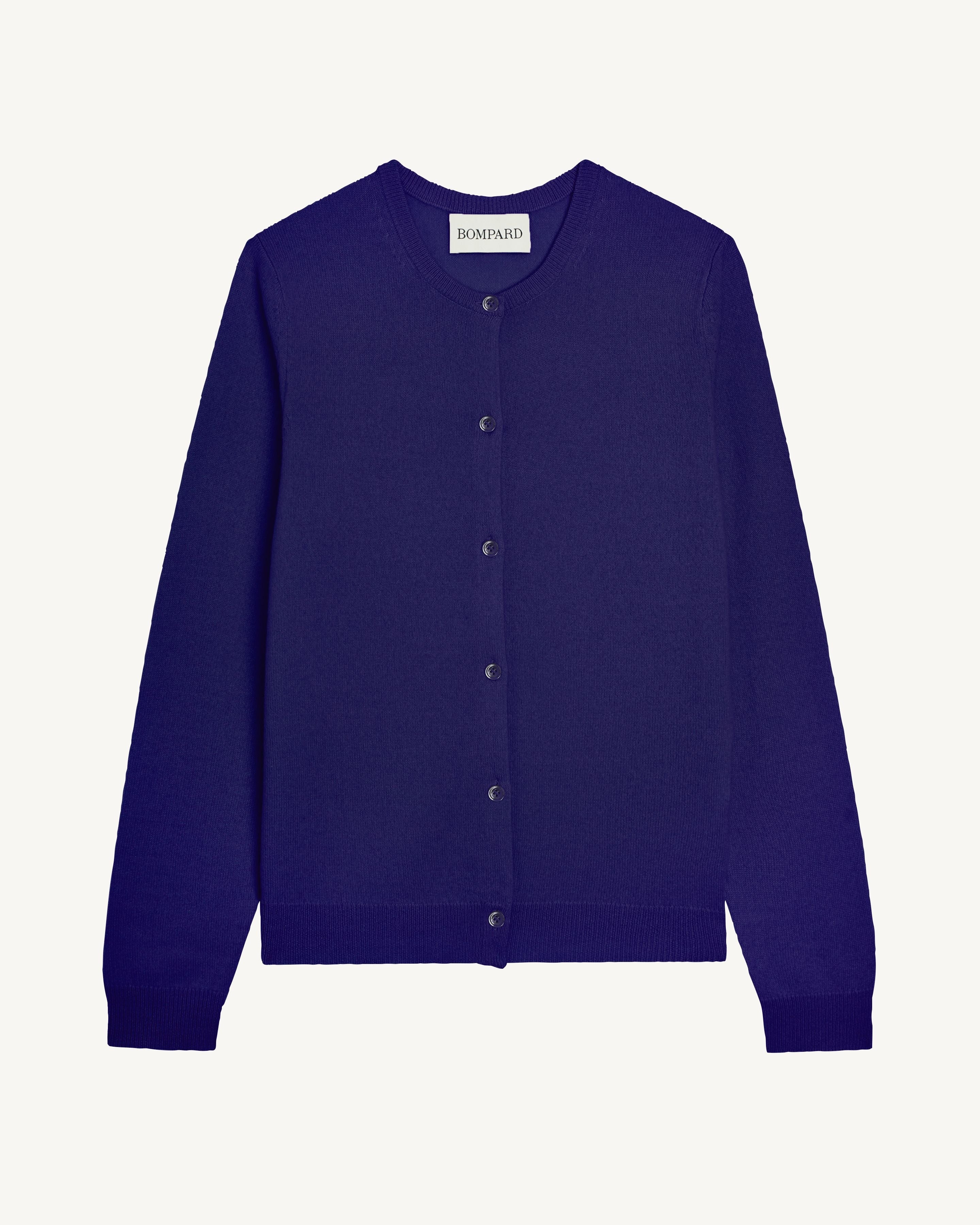 Cardigan classique-ULTRAVIOLET-100% cachemire