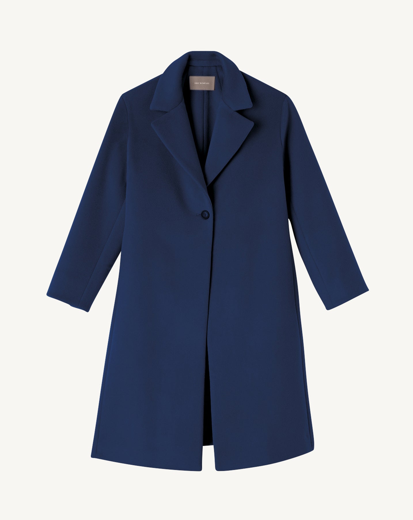 Manteau long double face-MARINE-90% LAINE 10% CACHEMIRE