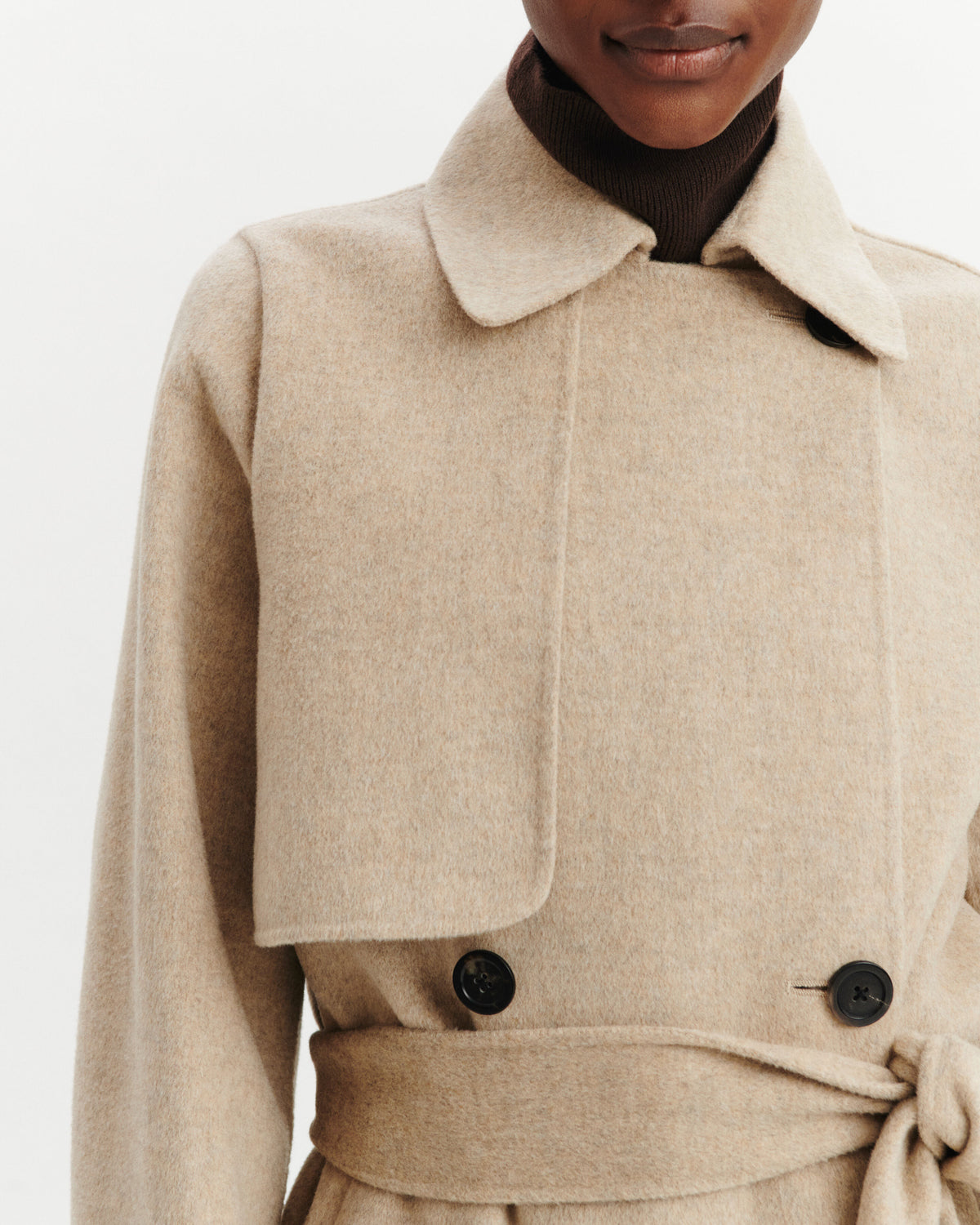 Manteau long double face-CORDE-90% laine 10% cachemire