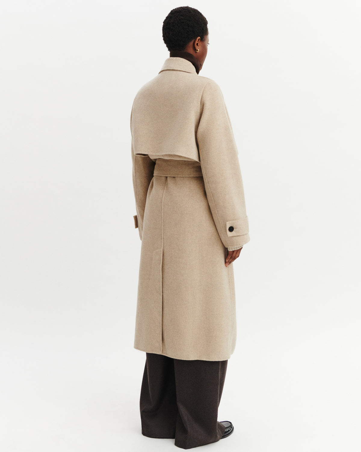 Manteau long double face-CORDE-90% laine 10% cachemire