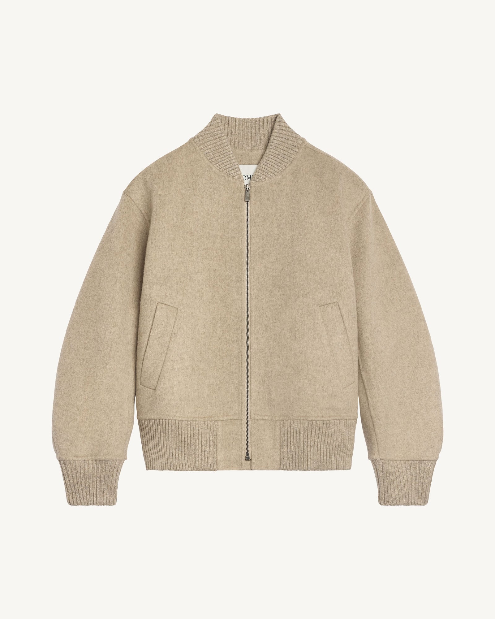 Bomber double face-CORDE-90% laine 10% cachemire