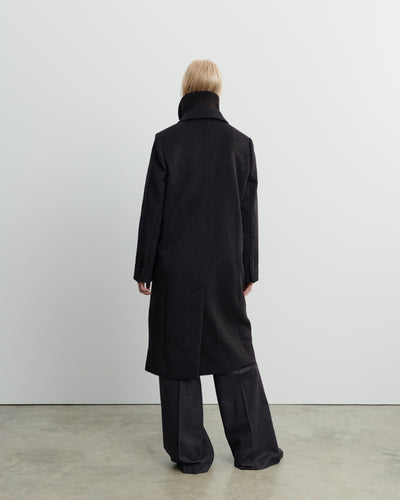 Manteau double boutonnage-WENGE-90% laine 10% cachemire Doublure : 55% polyester 45% viscose