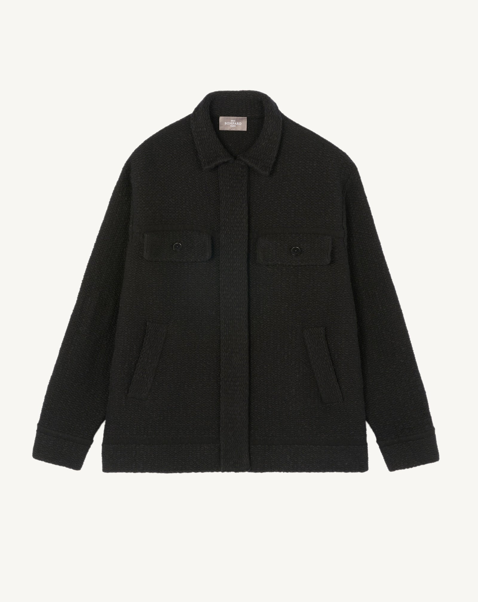 Veste oversize jacquard-NOIR-55% coton 32% laine 13% cachemire