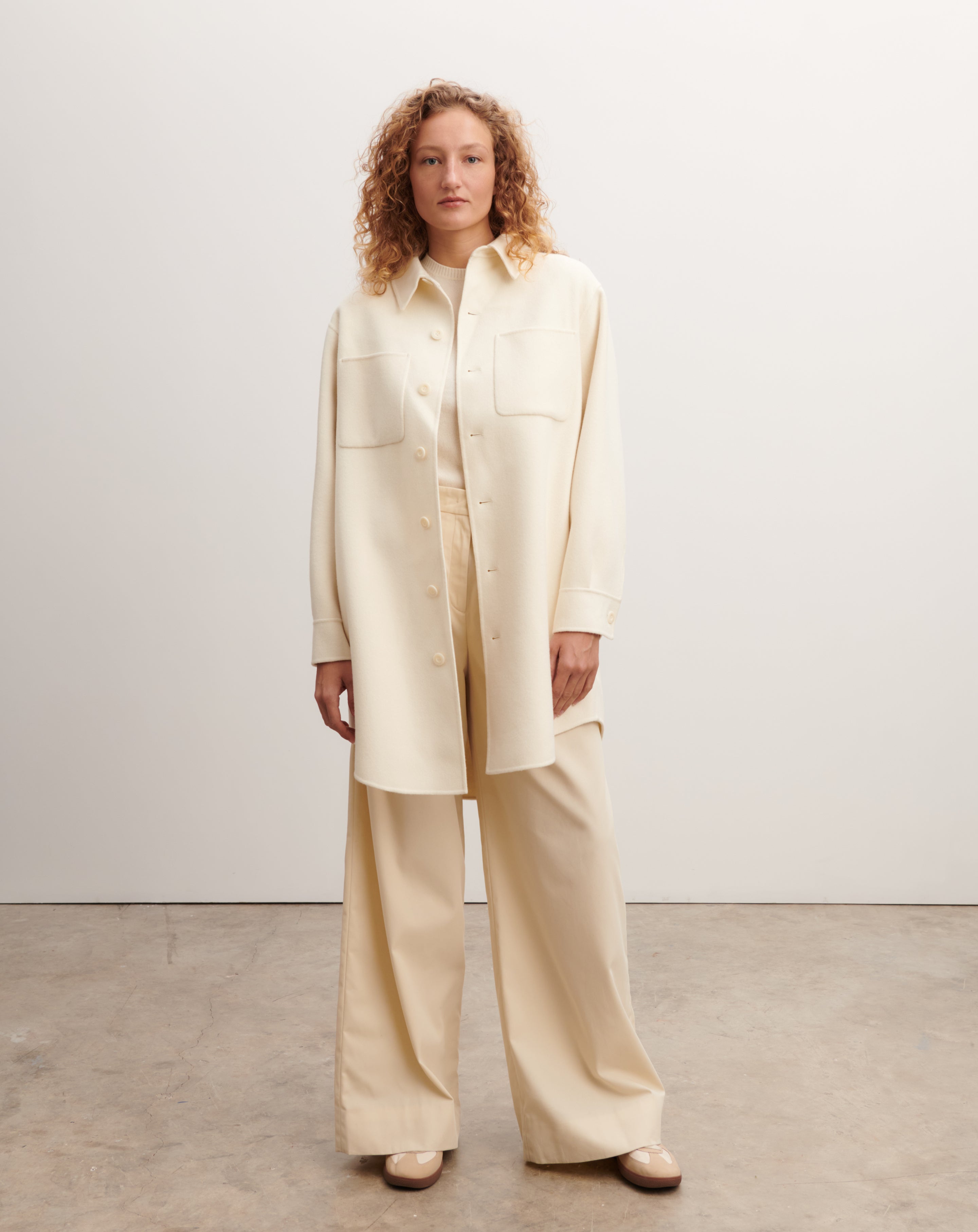 Sur chemise longue-NATUREL-90% laine 10% cachemire