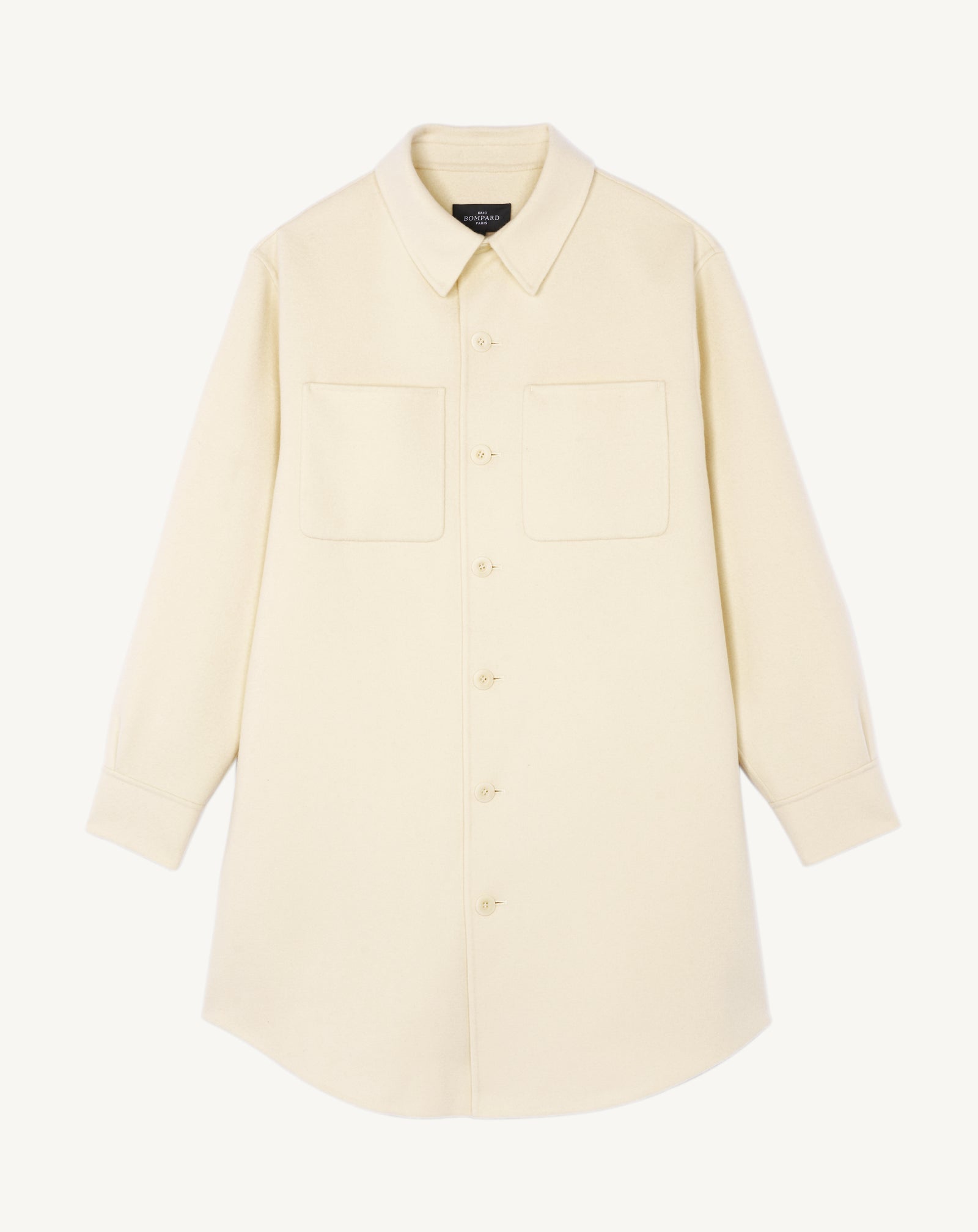 Sur chemise longue-NATUREL-90% laine 10% cachemire