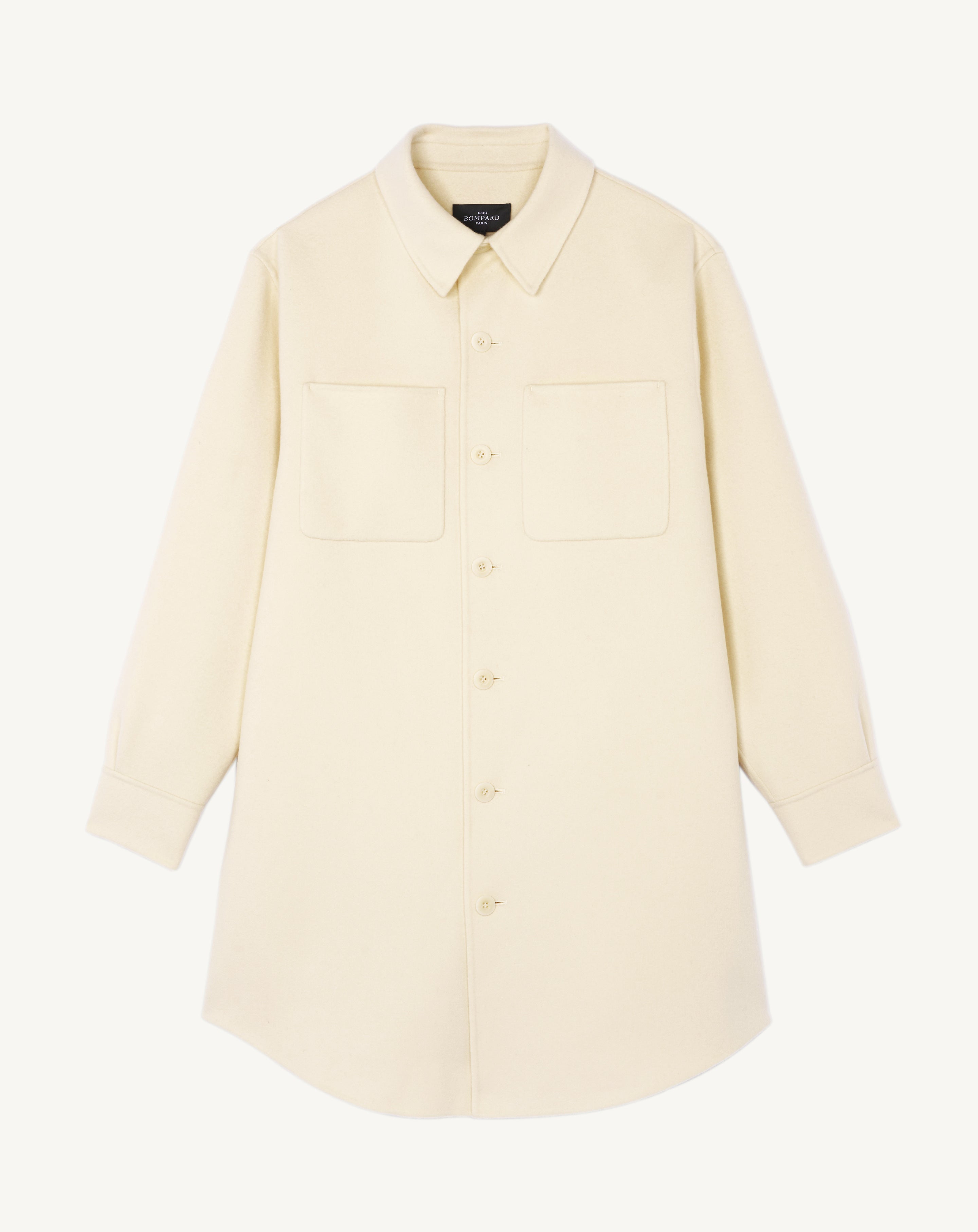 Sur chemise longue-NATUREL-90% laine 10% cachemire