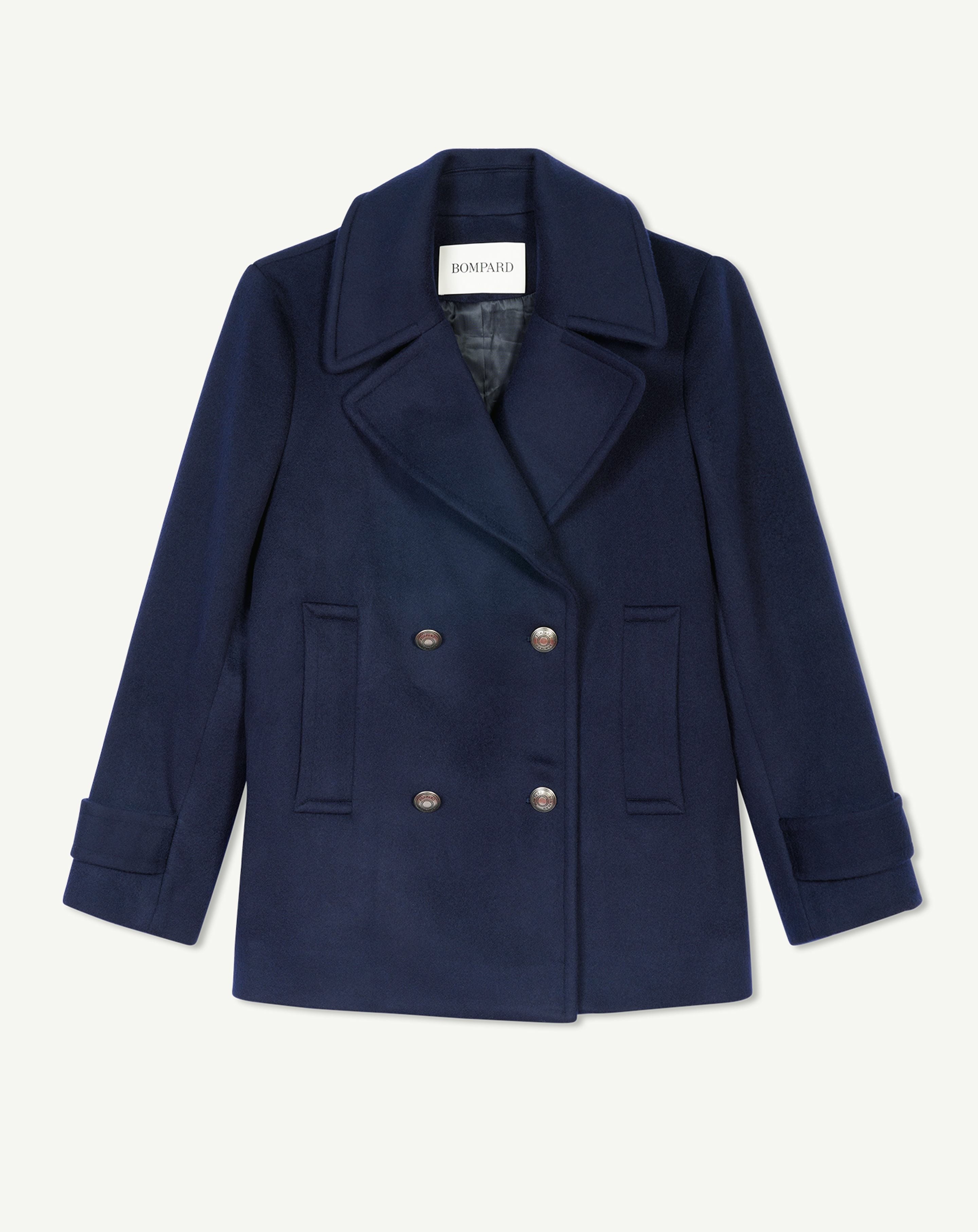 Sailor jacket with double-breasted fastening in Cashmere, Wool
