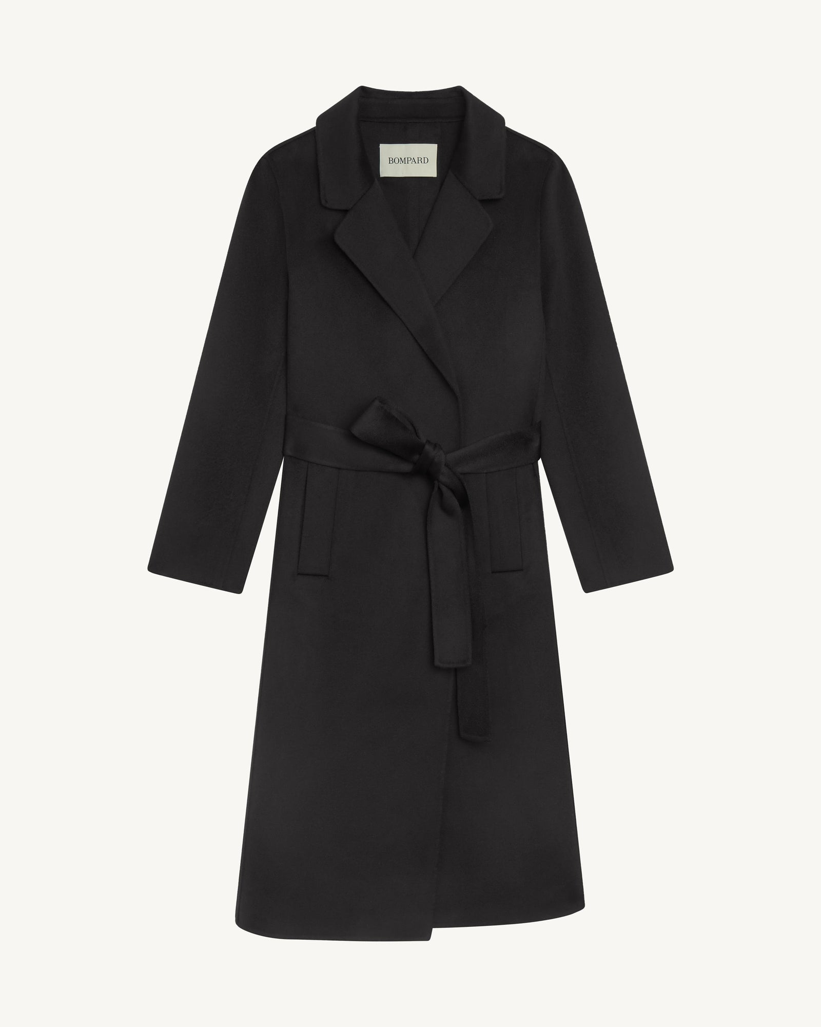 Manteau double face-NOIR-90% laine 10% cachemire