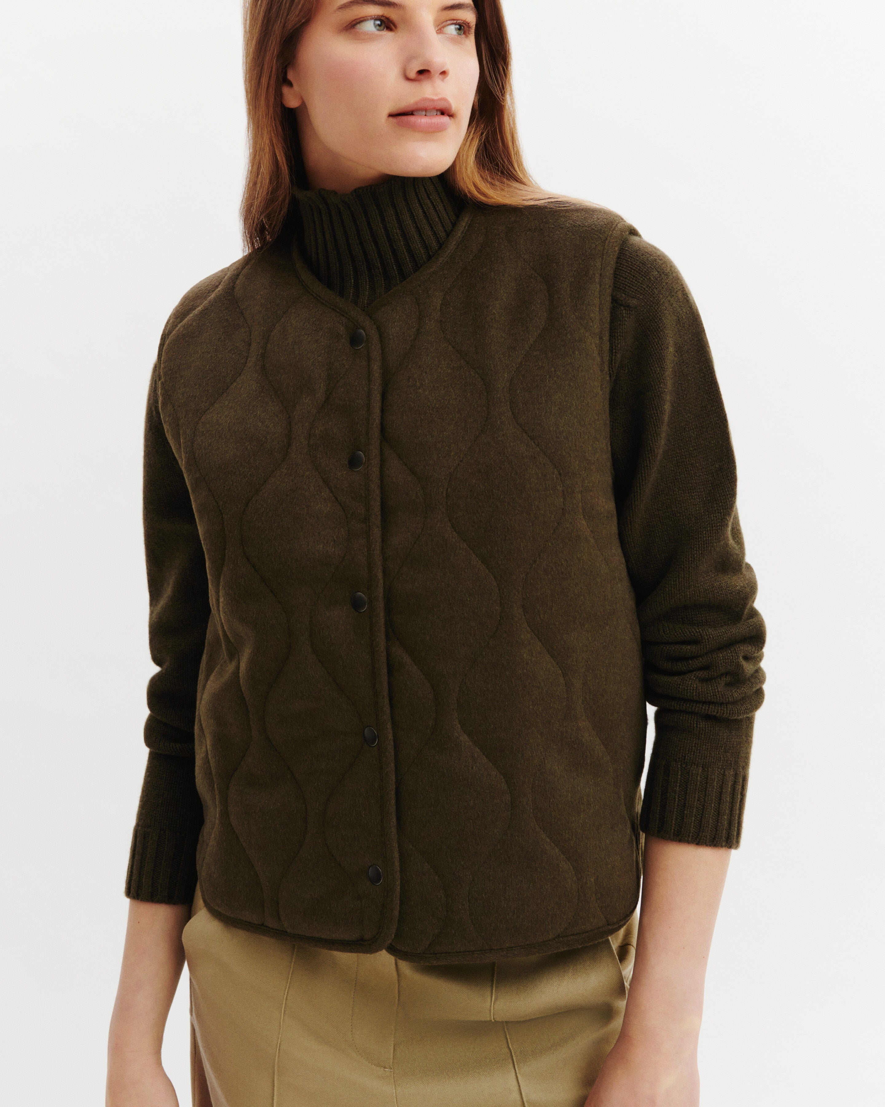 Reversible quilted jacket