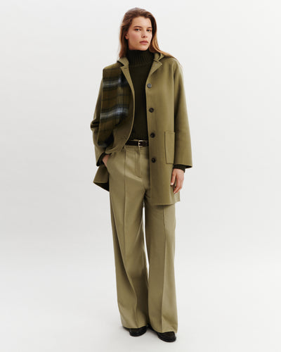 Duffle coat-ARGILE-90% laine 10% cachemire