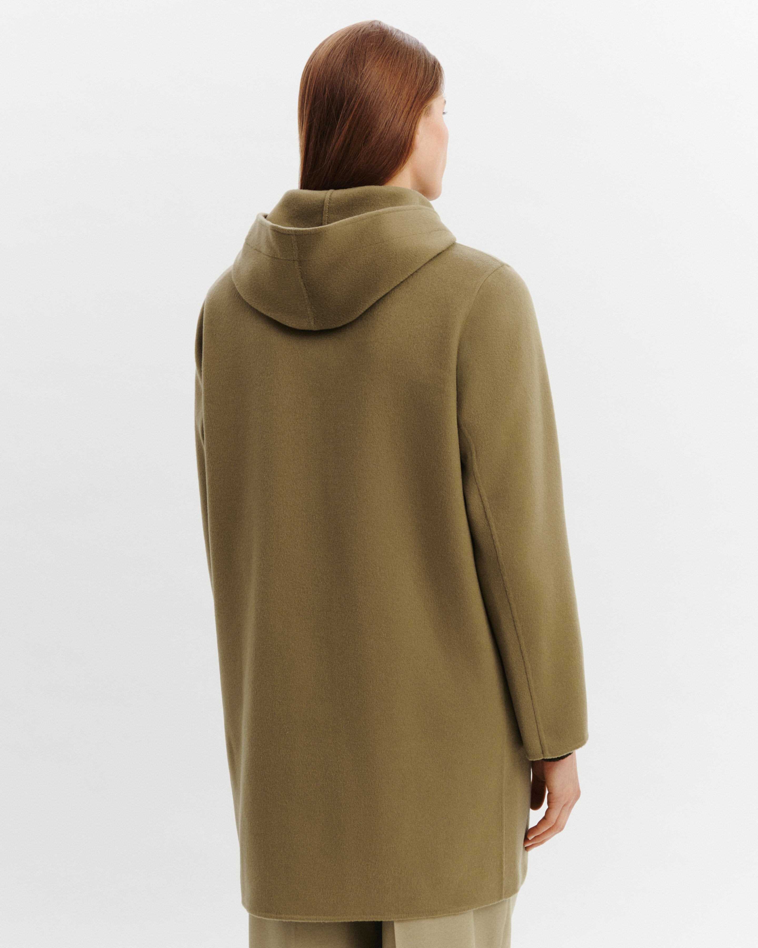 Duffle coat-ARGILE-90% laine 10% cachemire
