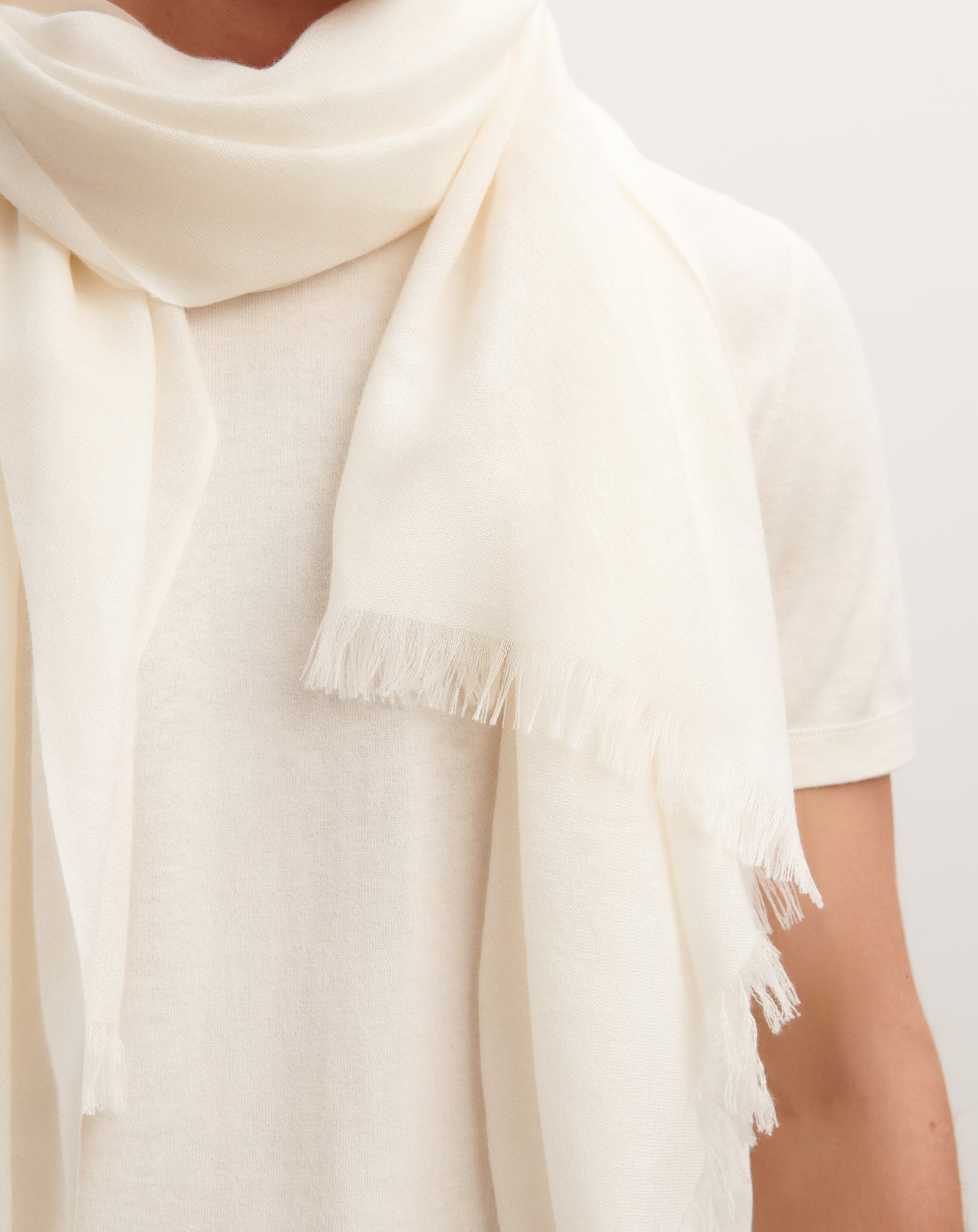 Etole en voile-NATUREL-100% cachemire