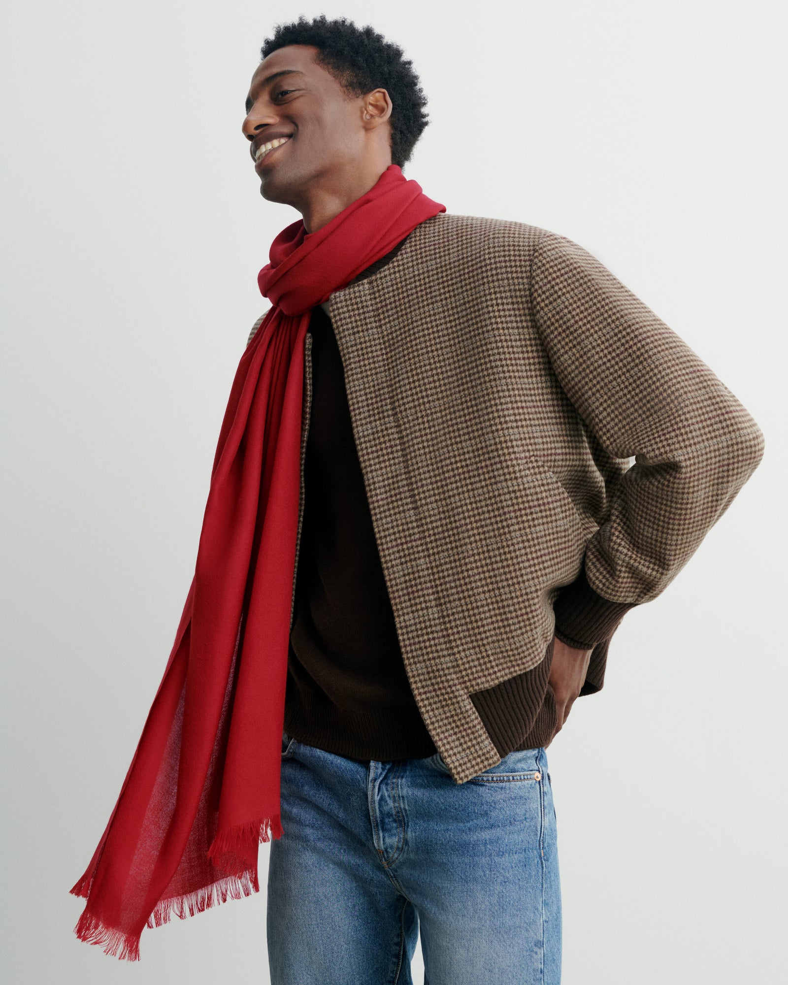 Etole en voile-ROUGE TANGO-100% cachemire