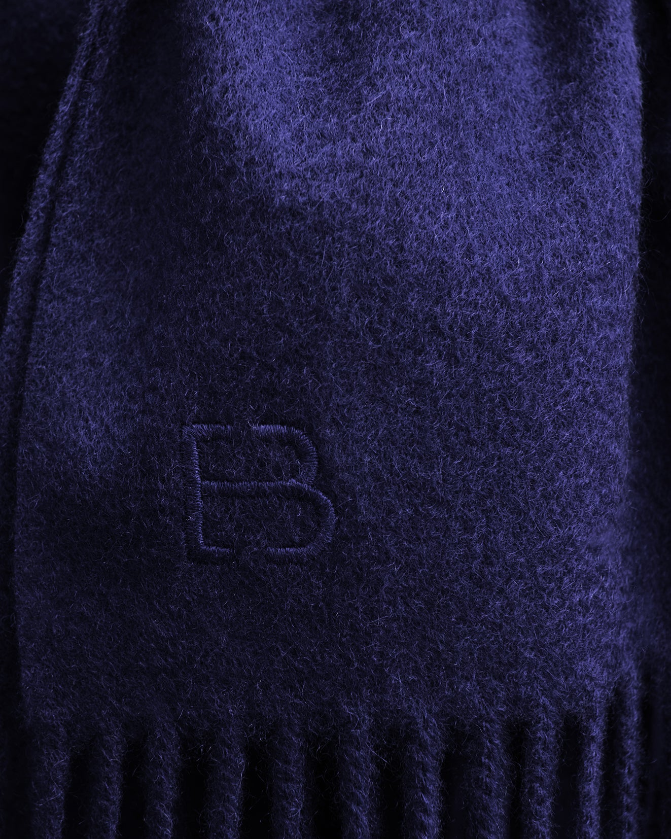 EB classic scarf in Cachemire Women navy blue | Eric Bompard