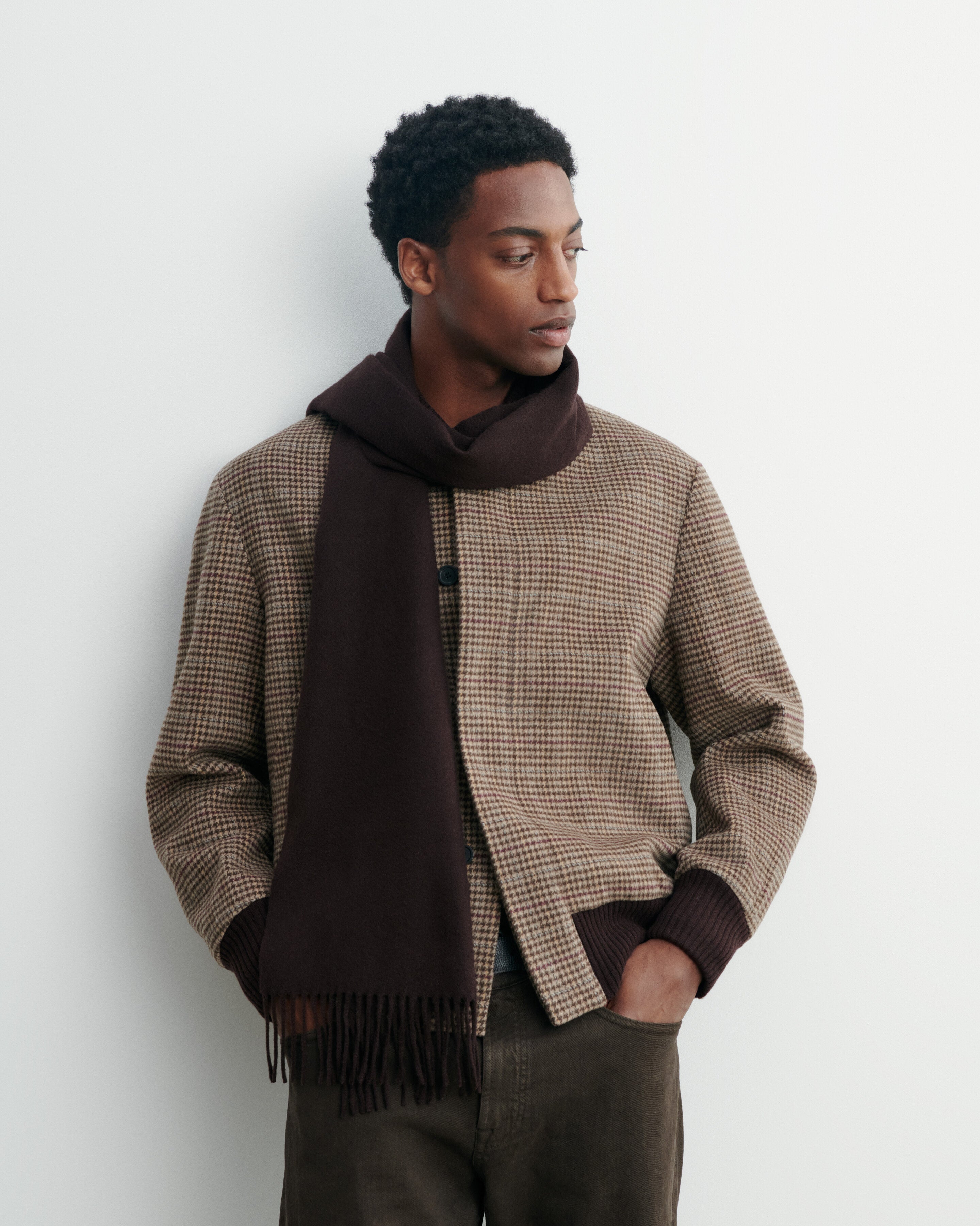 Echarpe classique EB-CHOCOLAT-100% cachemire