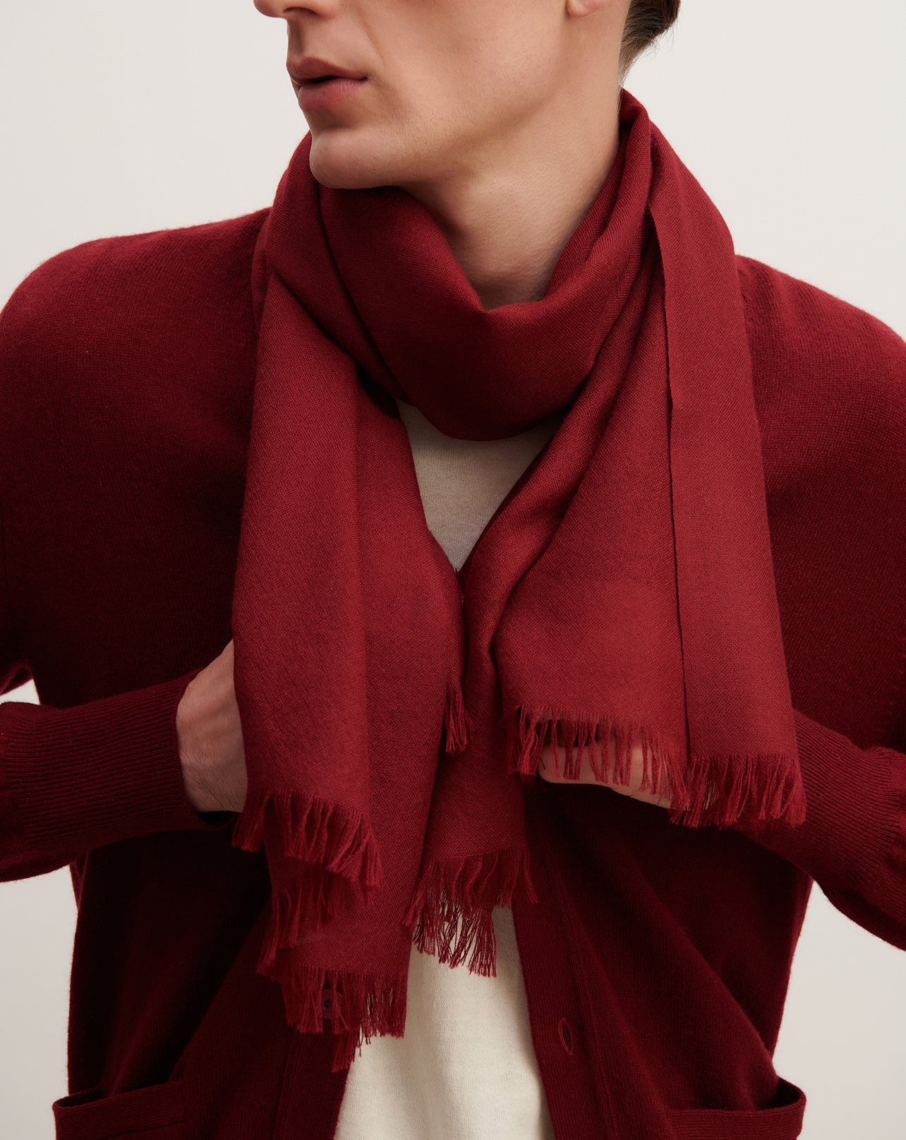 Petite étole en voile-CARMEN-100% cachemire