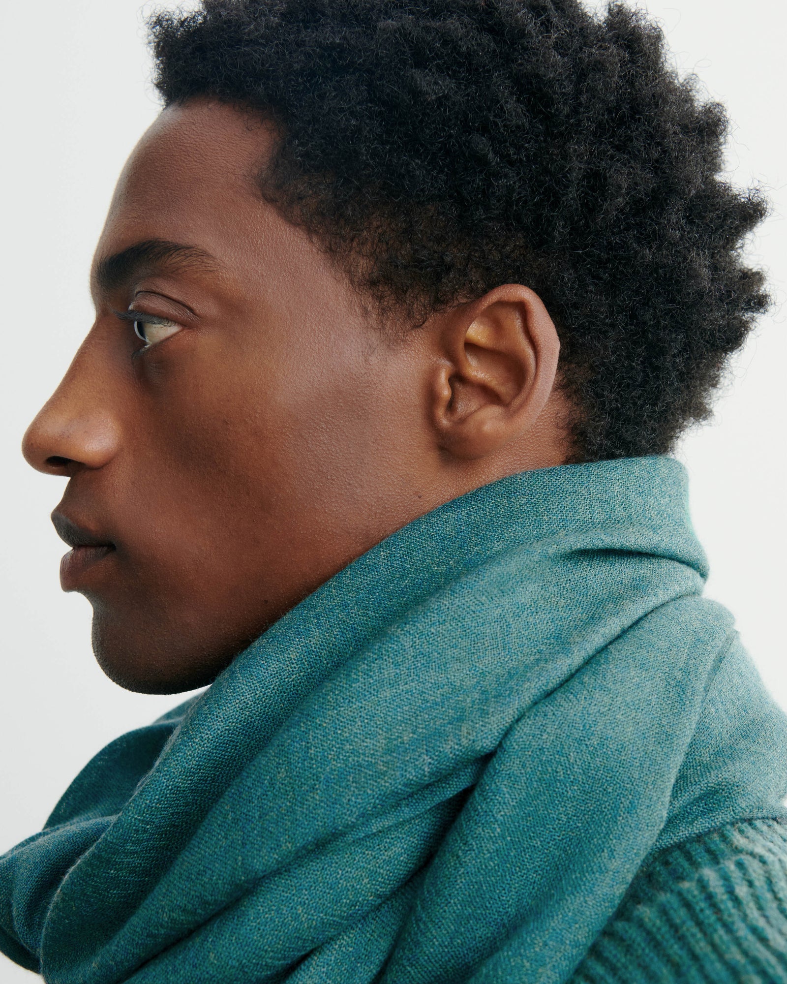 Maxi étole en voile-CEDRE-100% cachemire